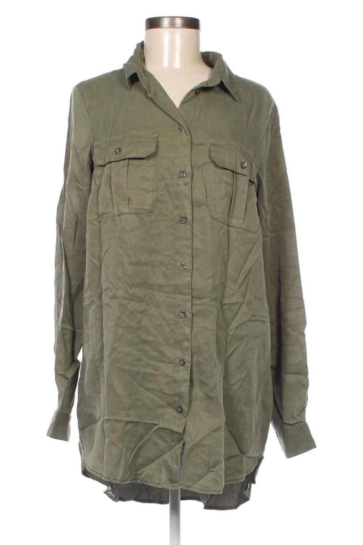 Γυναικείο πουκάμισο Lindex, Μέγεθος S, Χρώμα Πράσινο, Τιμή 2,47 €