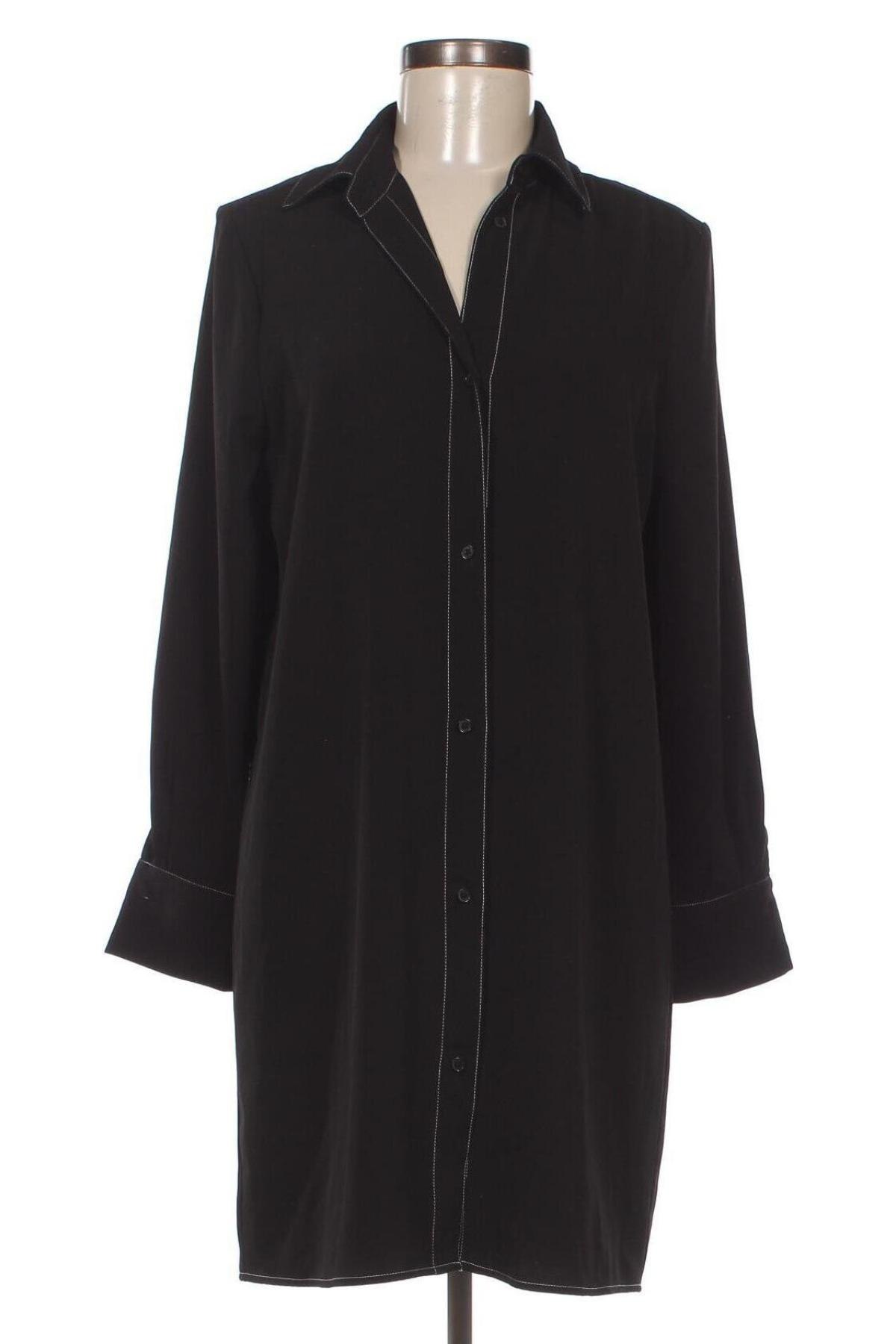 Γυναικείο πουκάμισο Mango, Μέγεθος M, Χρώμα Μαύρο, Τιμή 37,42 €