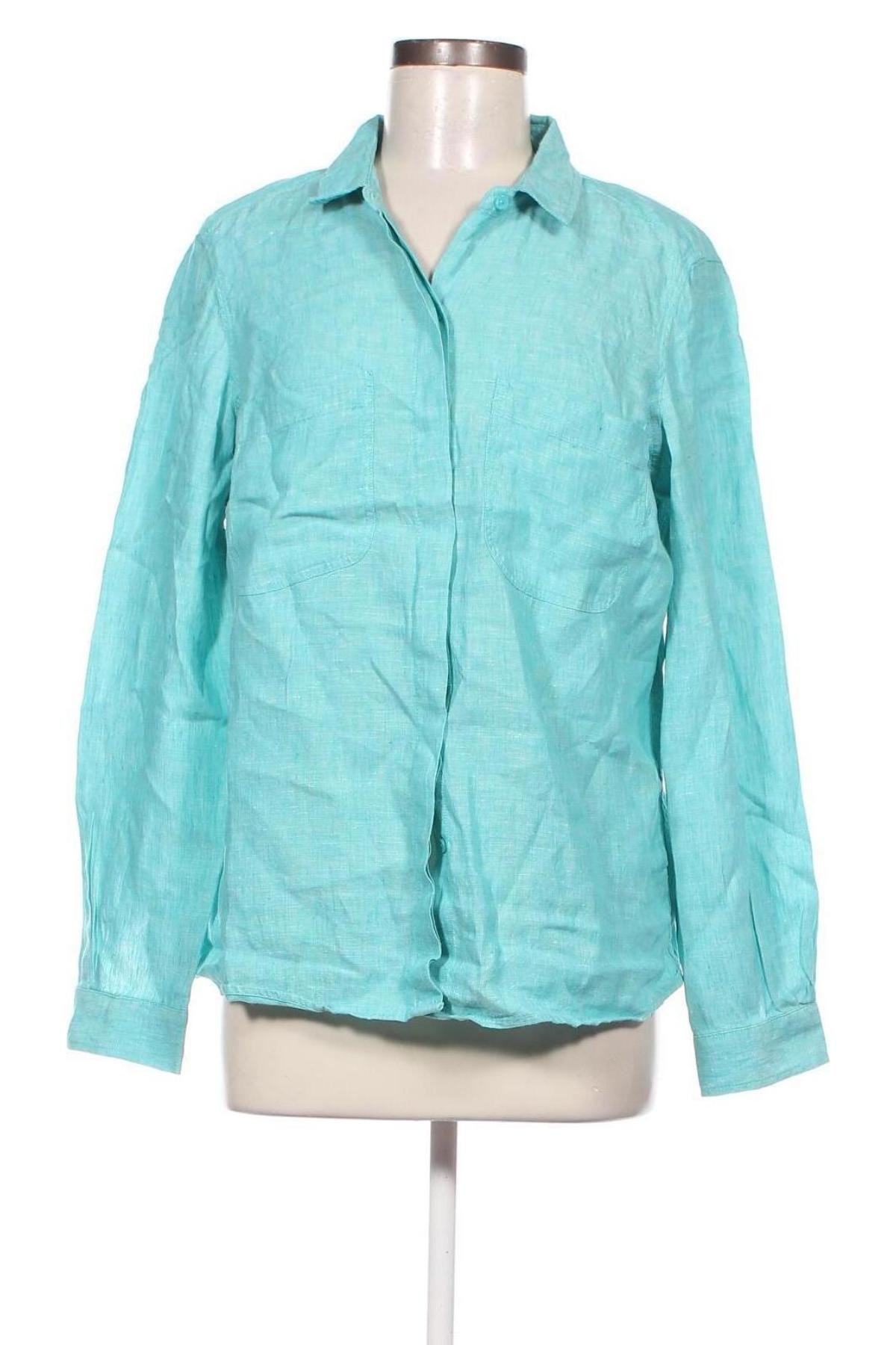 Γυναικείο πουκάμισο Marks & Spencer, Μέγεθος XL, Χρώμα Μπλέ, Τιμή 31,24 €
