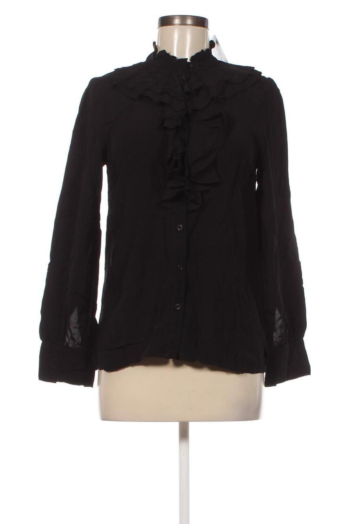 Γυναικείο πουκάμισο More & More, Μέγεθος XS, Χρώμα Μαύρο, Τιμή 4,45 €