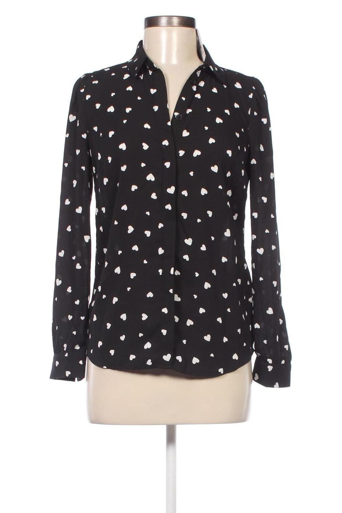 Γυναικείο πουκάμισο New Look, Μέγεθος S, Χρώμα Μαύρο, Τιμή 4,95 €