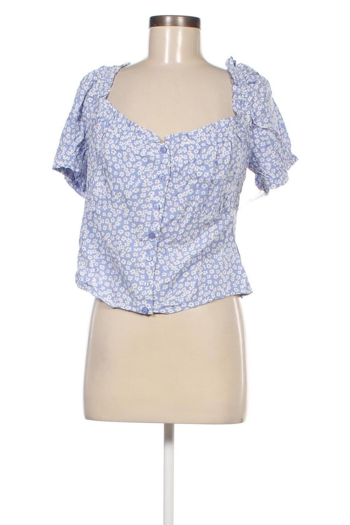 Γυναικείο πουκάμισο Nly Trend, Μέγεθος XL, Χρώμα Μπλέ, Τιμή 20,62 €