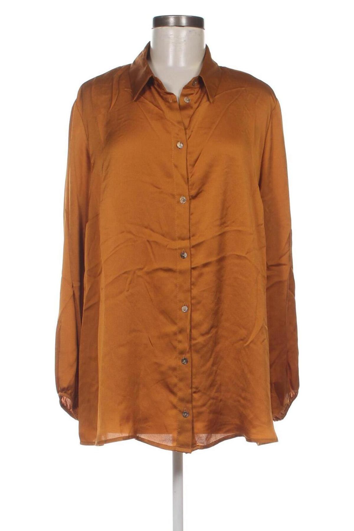 Дамска риза Oviesse, Размер XL, Цвят Кафяв, Цена 40,00 лв.