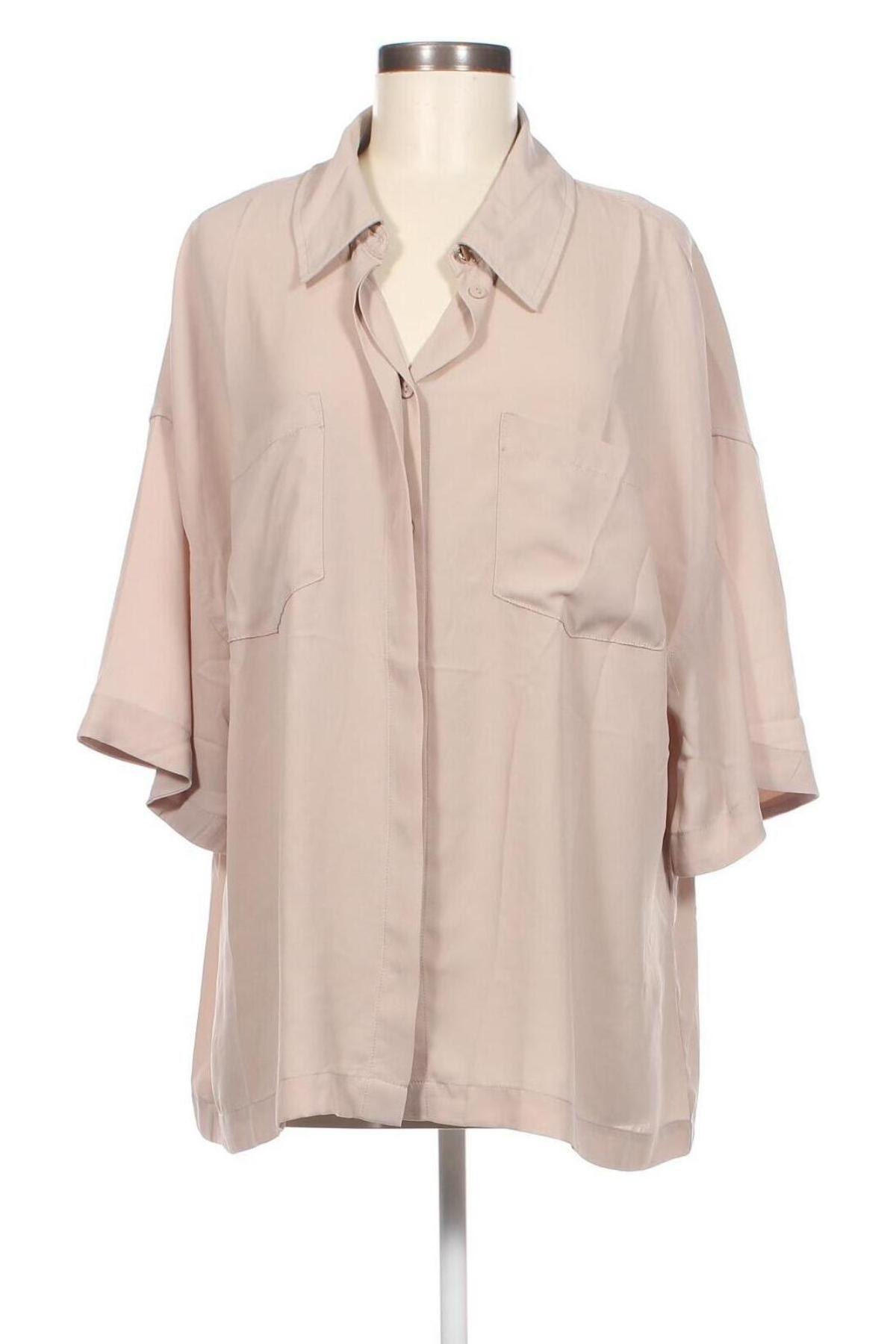 Γυναικείο πουκάμισο Oviesse, Μέγεθος XXL, Χρώμα  Μπέζ, Τιμή 8,04 €