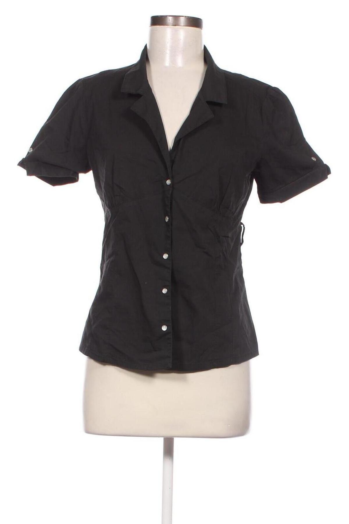 Γυναικείο πουκάμισο Piazza Italia, Μέγεθος L, Χρώμα Μαύρο, Τιμή 12,79 €