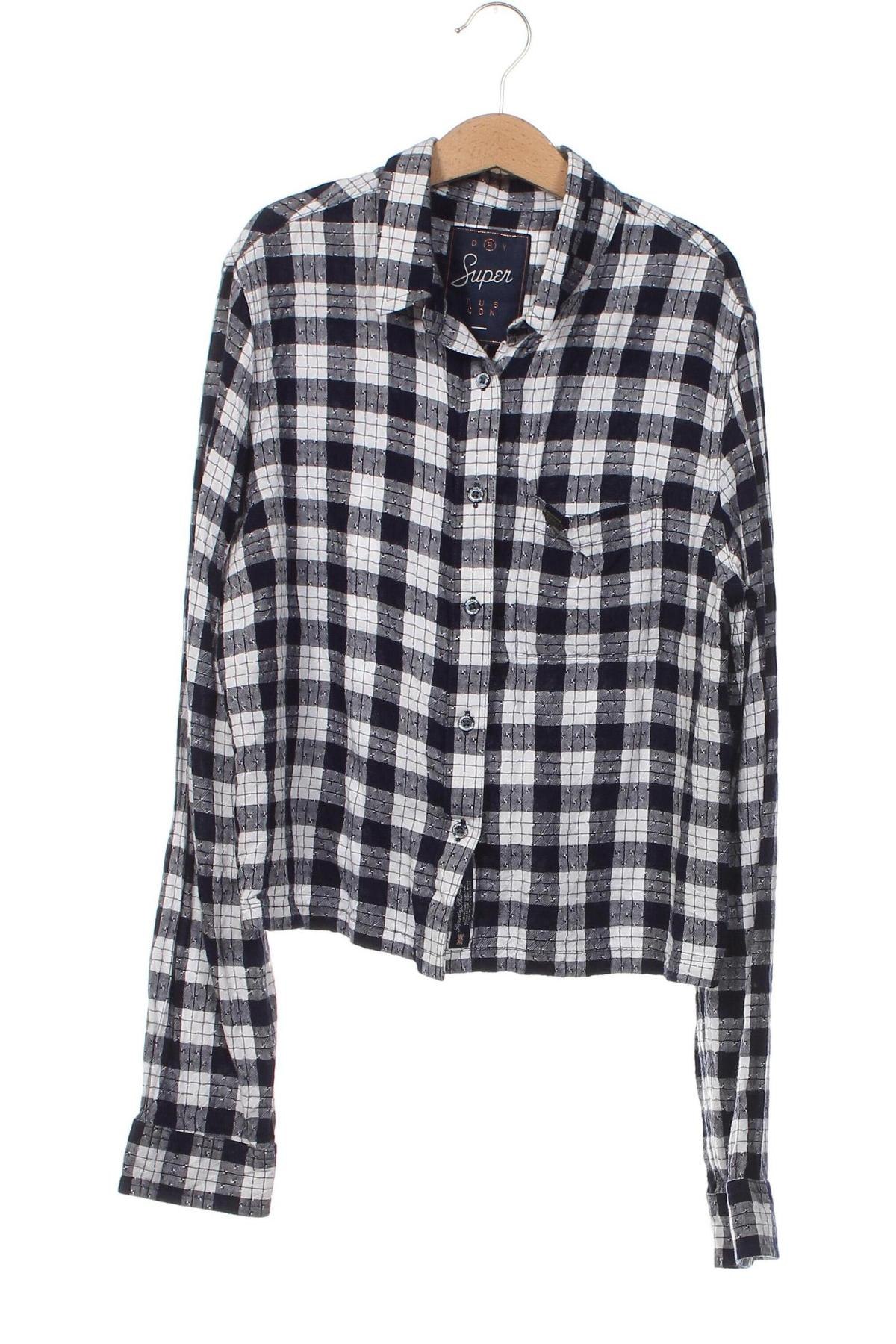 Γυναικείο πουκάμισο Superdry, Μέγεθος XS, Χρώμα Πολύχρωμο, Τιμή 9,98 €