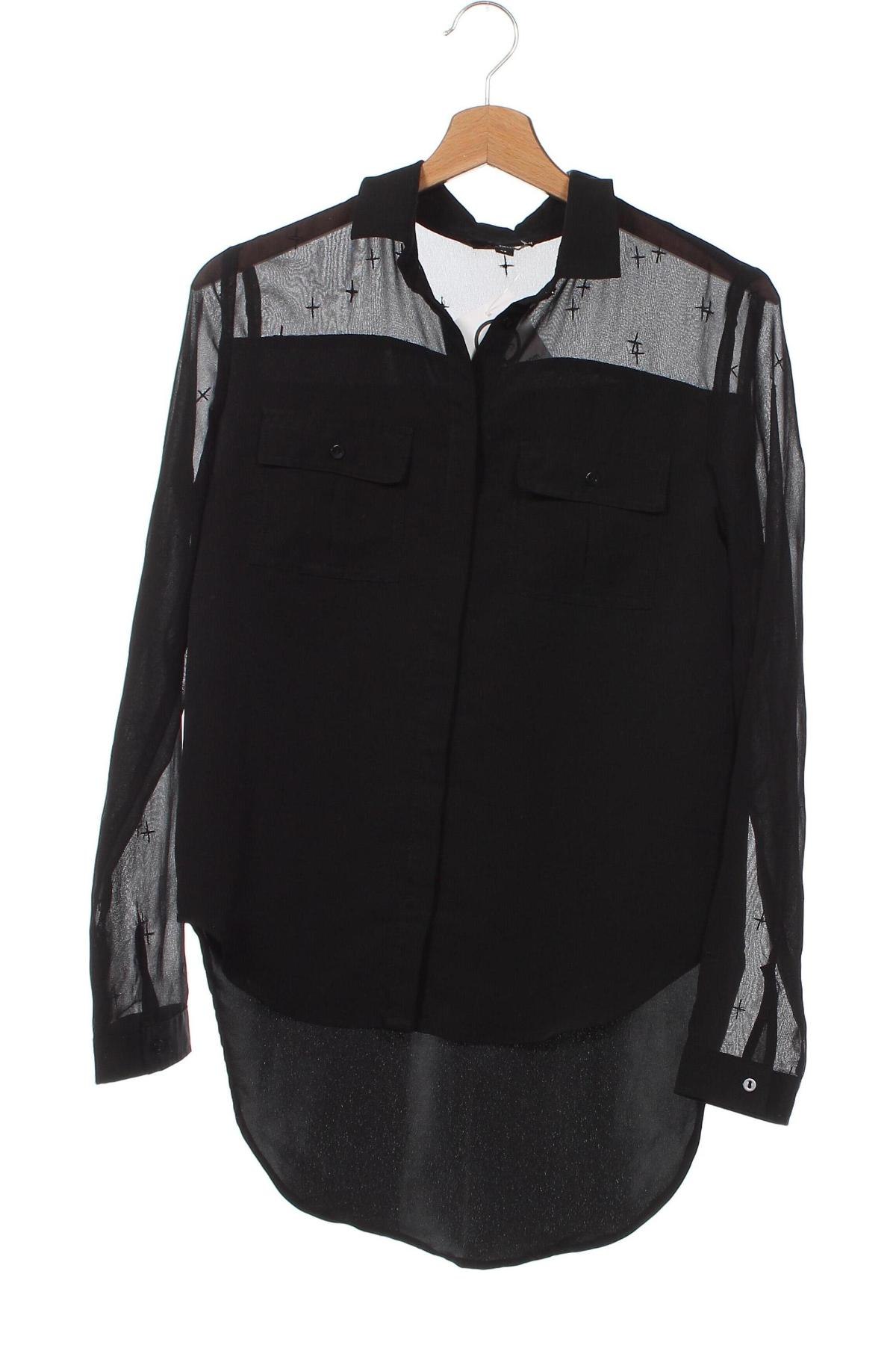 Дамска риза Tally Weijl, Размер XS, Цвят Черен, Цена 11,29 лв.