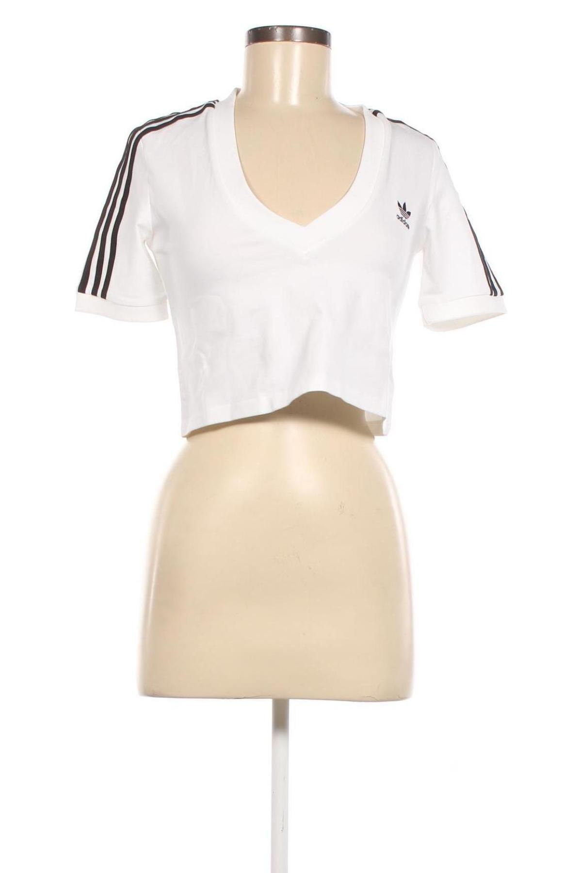 Damen T-Shirt Adidas Originals, Größe M, Farbe Weiß, Preis 15,66 €