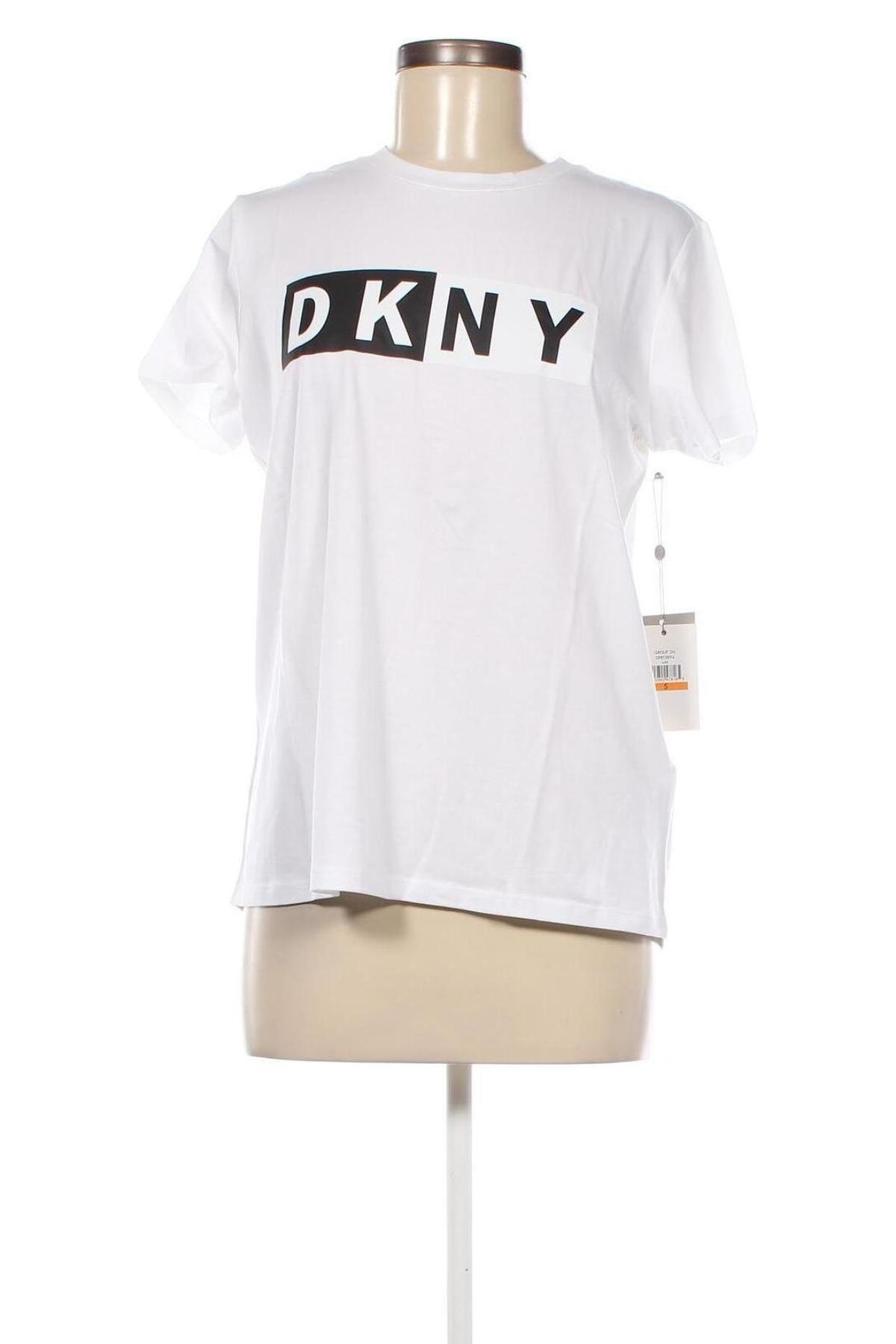 Damen T-Shirt DKNY, Größe S, Farbe Weiß, Preis 37,11 €