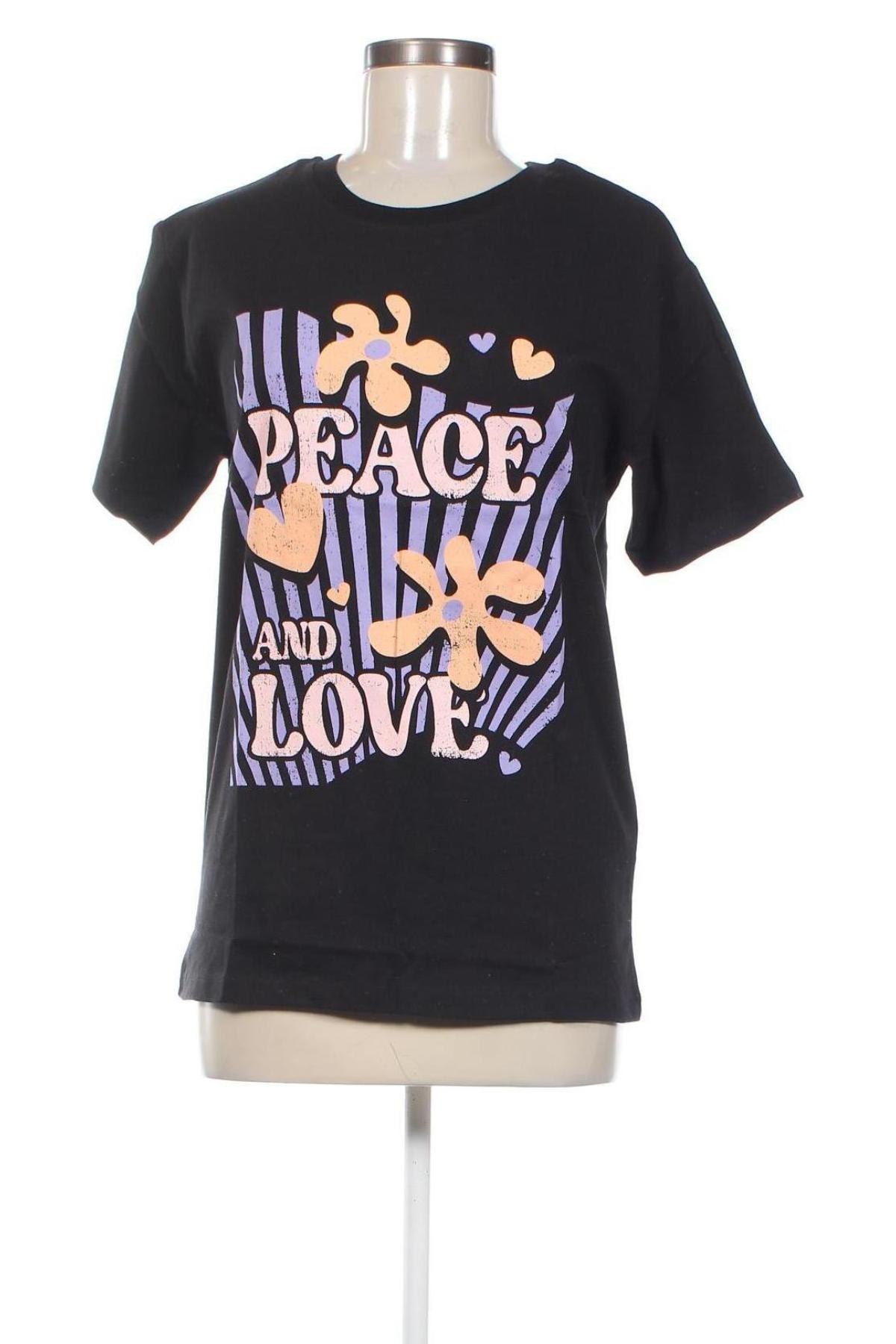 Γυναικείο t-shirt Jennyfer, Μέγεθος S, Χρώμα Μαύρο, Τιμή 10,82 €