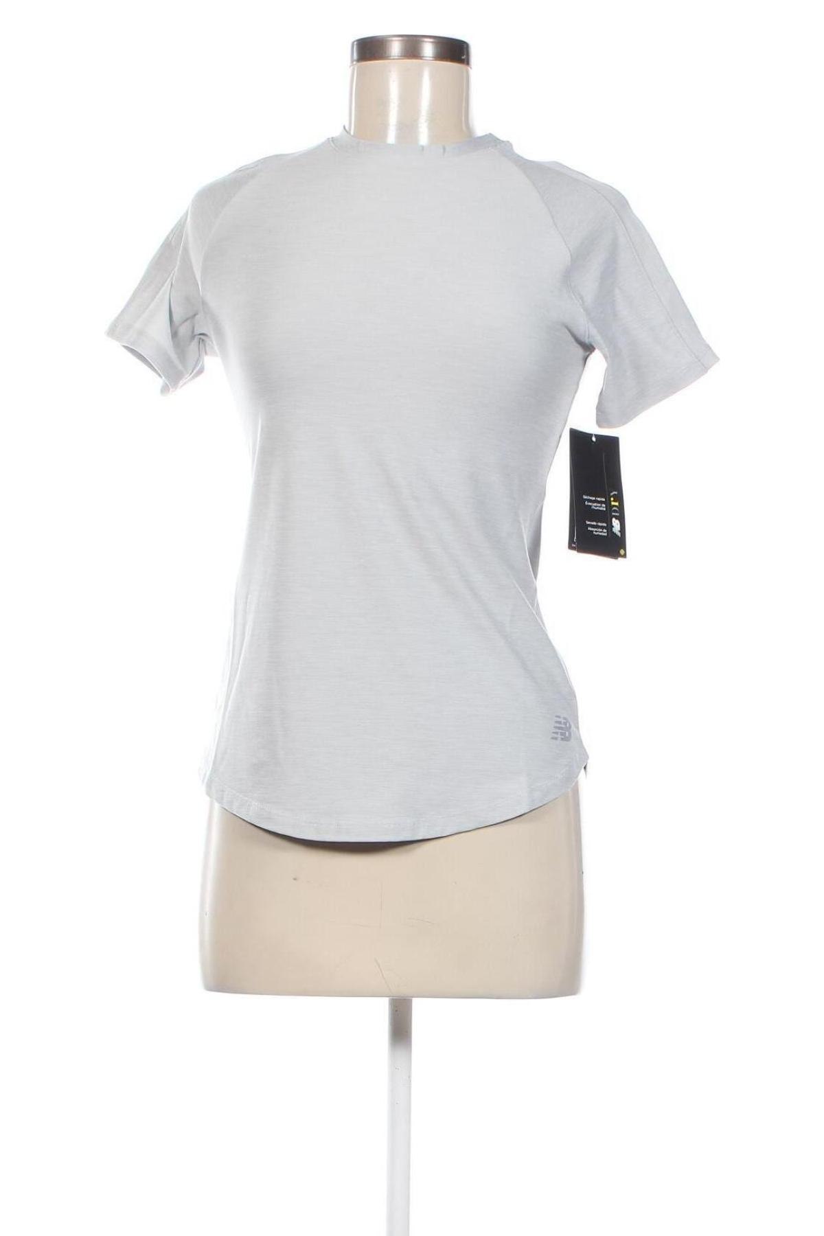 Дамска тениска New Balance, Размер XS, Цвят Сив, Цена 62,00 лв.