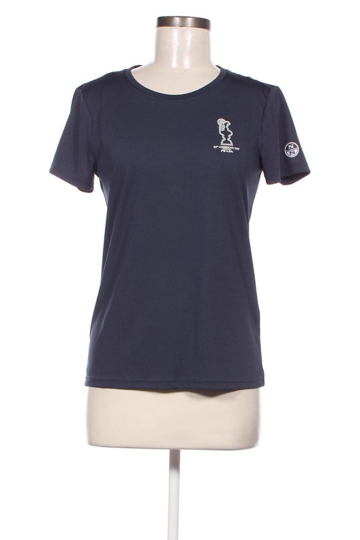 Tricou de femei Prada X North Sails, Mărime M, Culoare Albastru, Preț 87,00 Lei