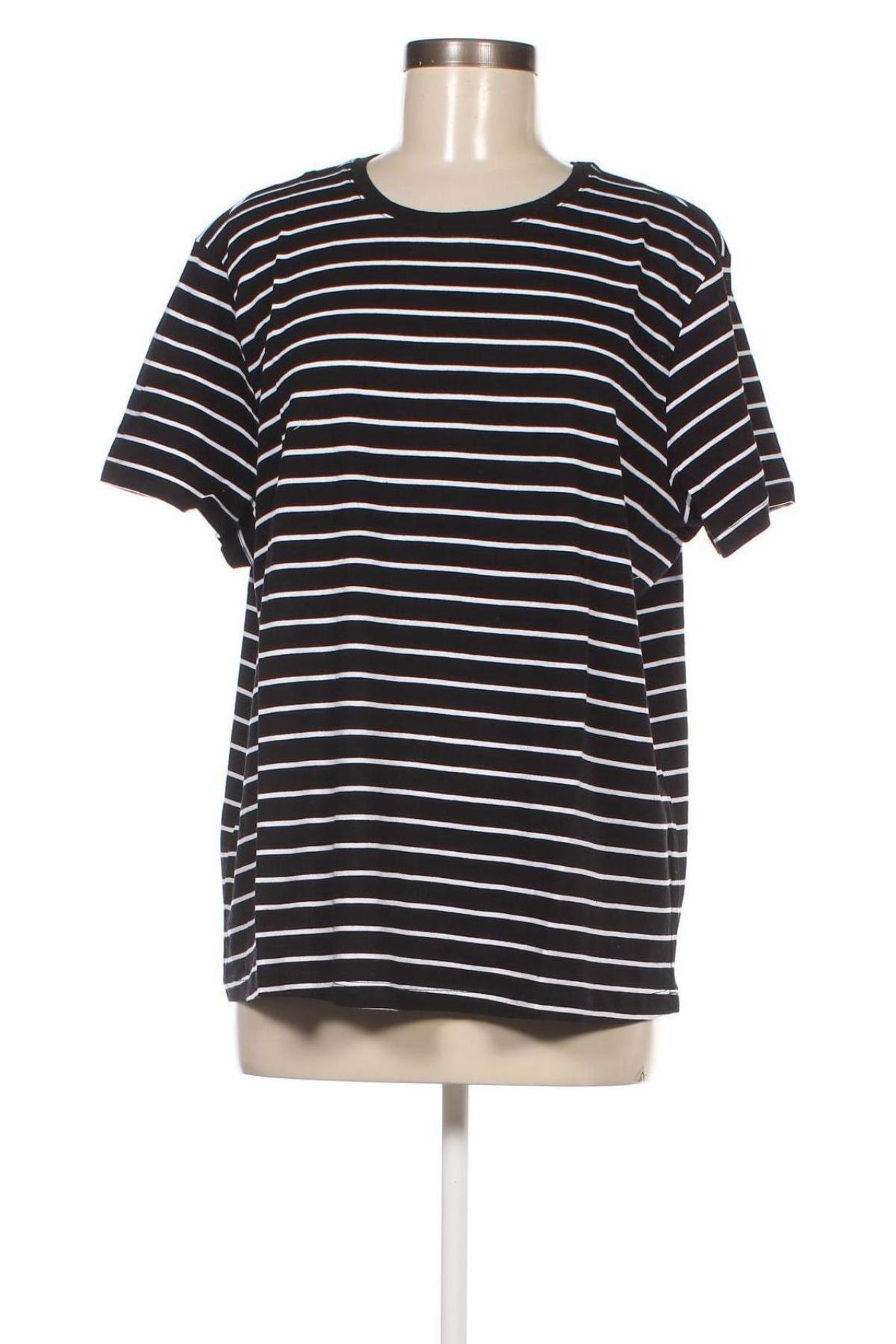 Γυναικείο t-shirt Oviesse, Μέγεθος 3XL, Χρώμα Μαύρο, Τιμή 10,82 €