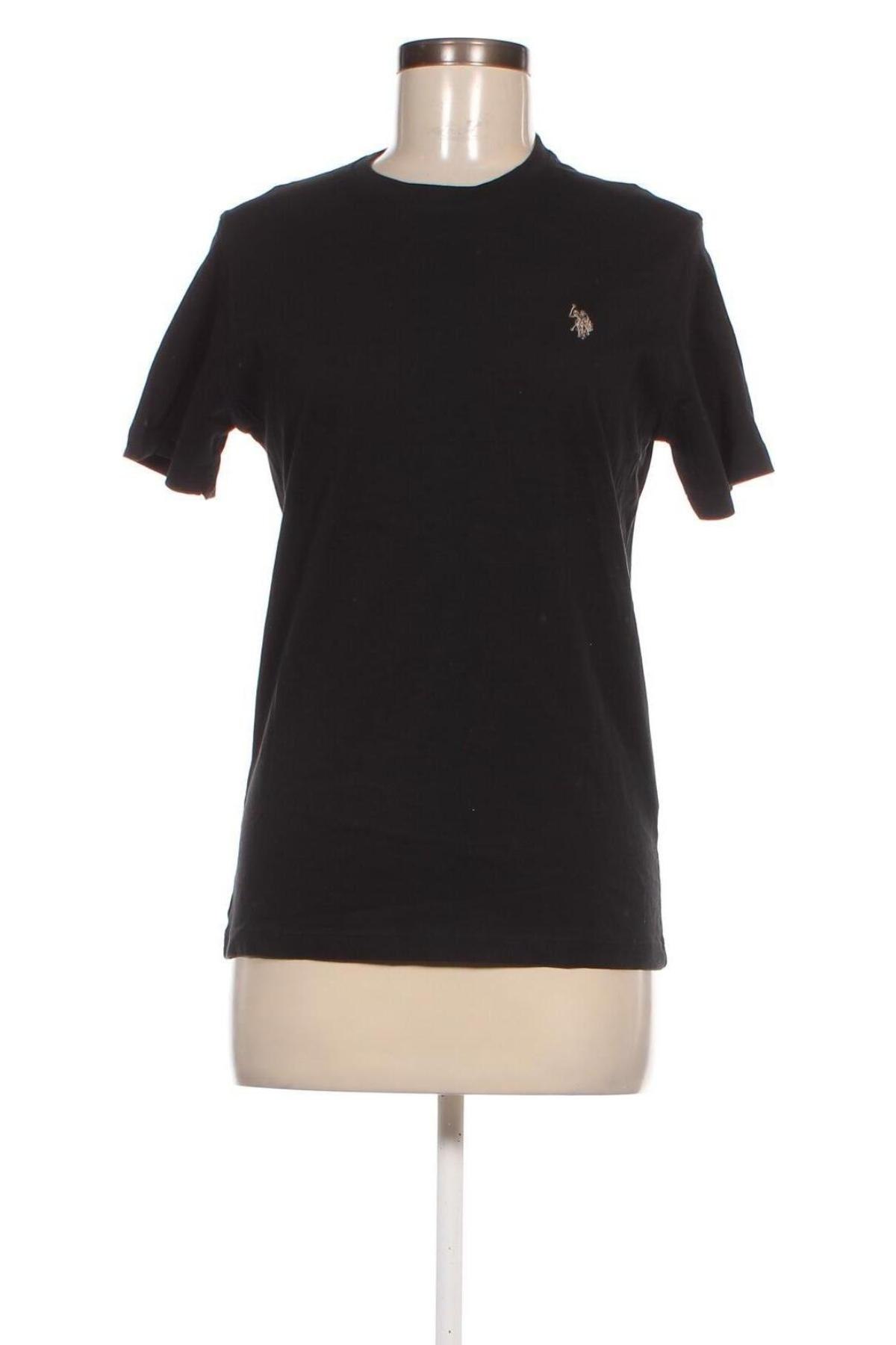 Дамска тениска U.S. Polo Assn., Размер S, Цвят Черен, Цена 27,37 лв.