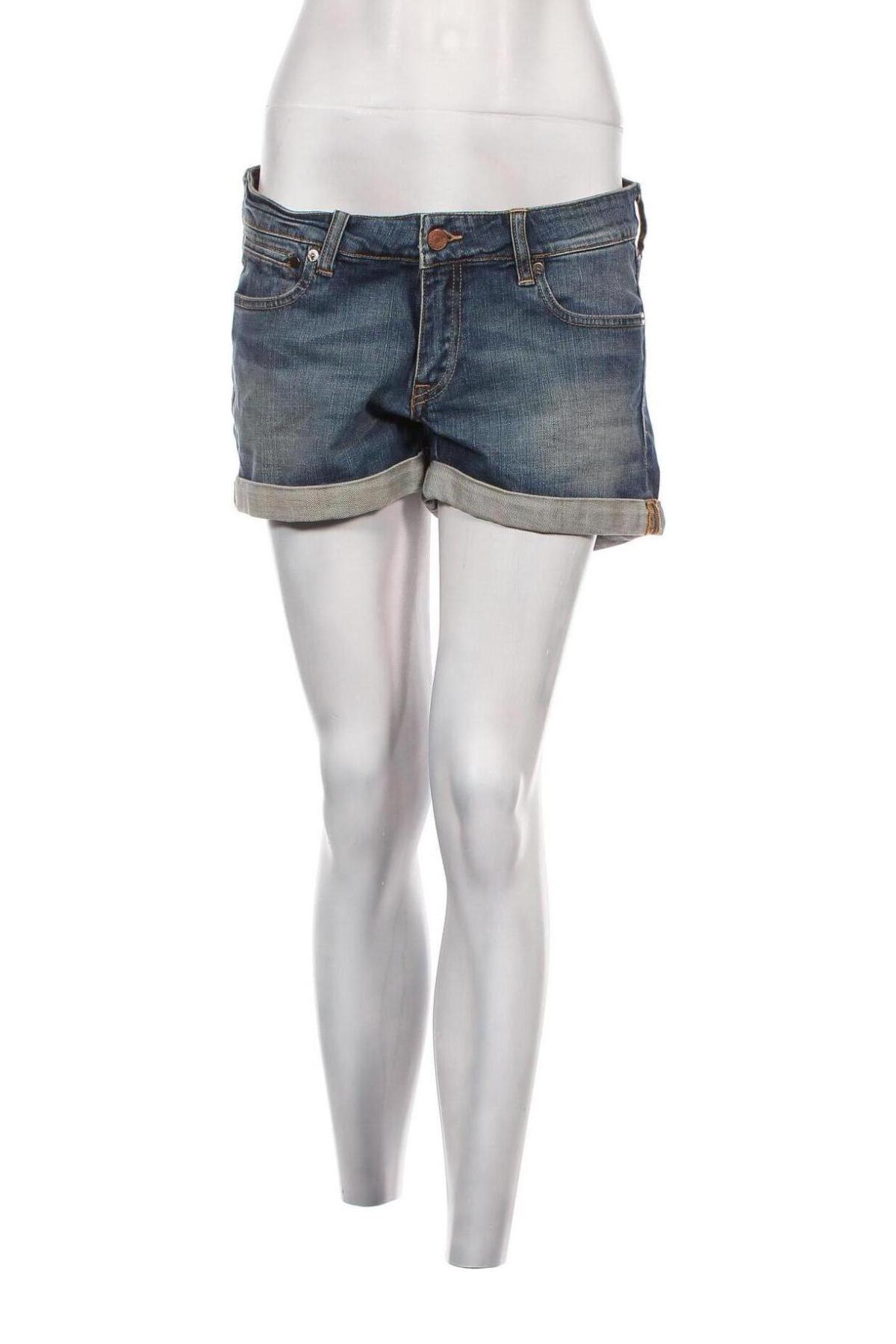 Pantaloni scurți de femei H&M, Mărime L, Culoare Albastru, Preț 48,47 Lei
