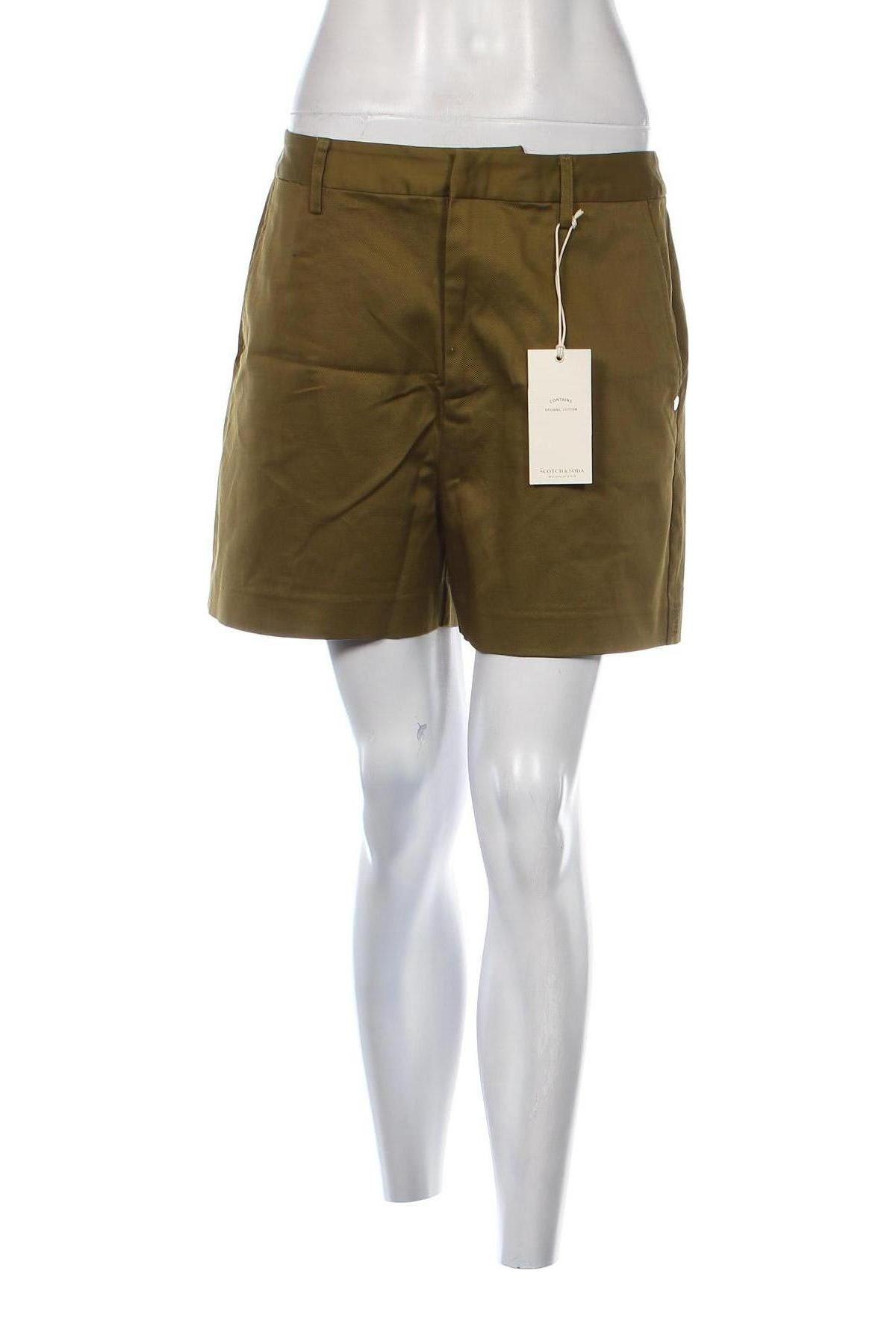 Дамски къс панталон Maison Scotch, Размер M, Цвят Зелен, Цена 54,02 лв.