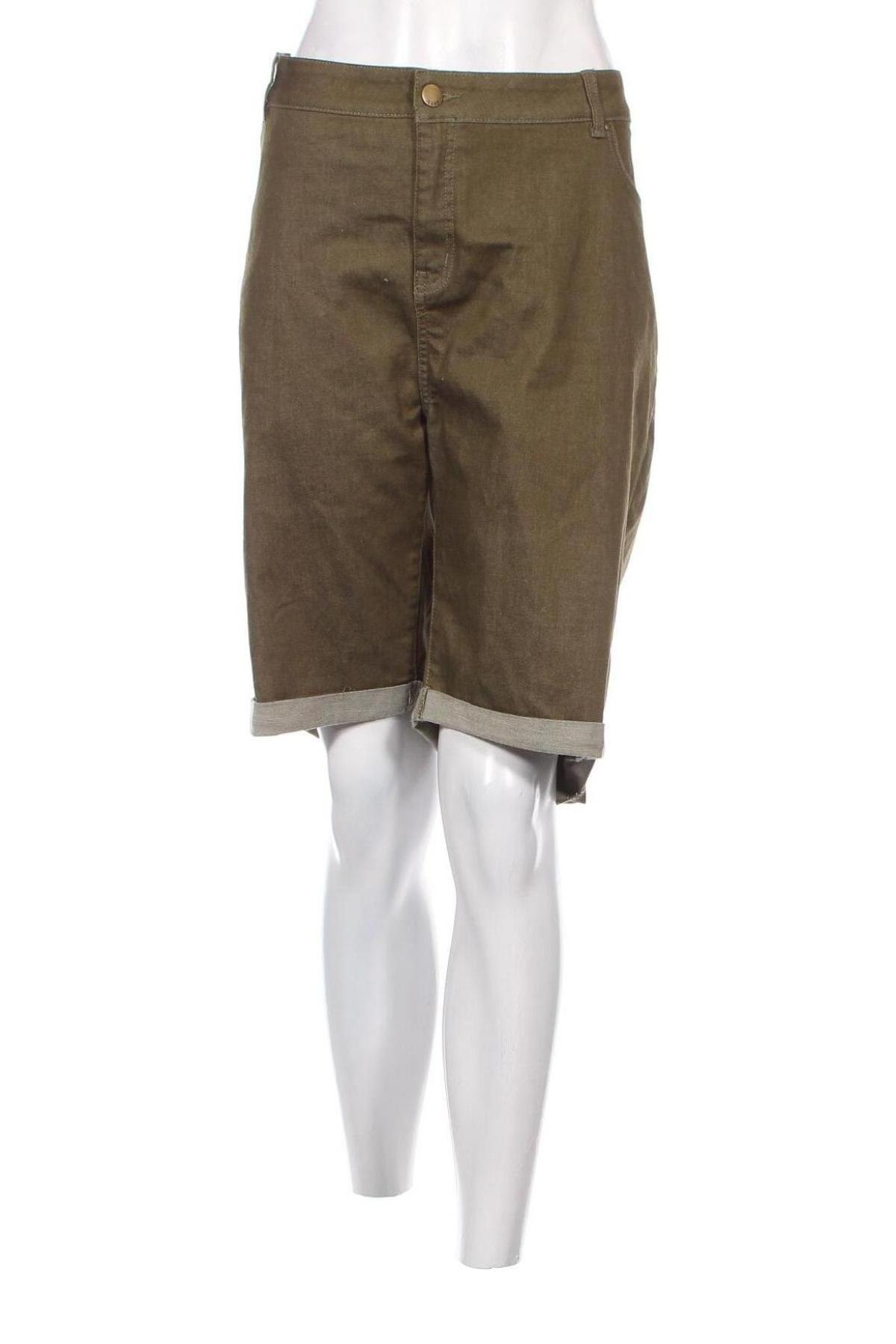Дамски къс панталон VRS, Размер 4XL, Цвят Зелен, Цена 30,89 лв.