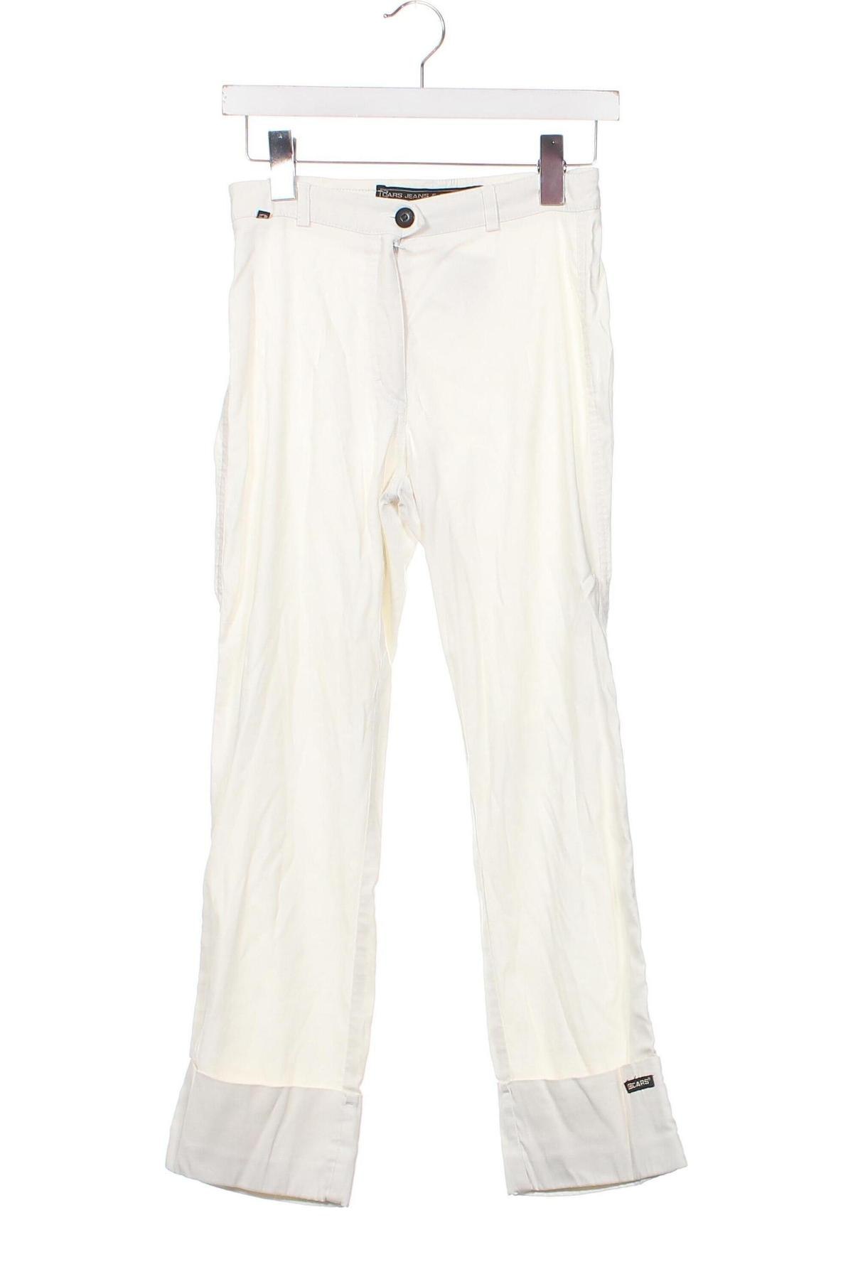 Дамски панталон Cars Jeans, Размер XS, Цвят Бял, Цена 11,60 лв.