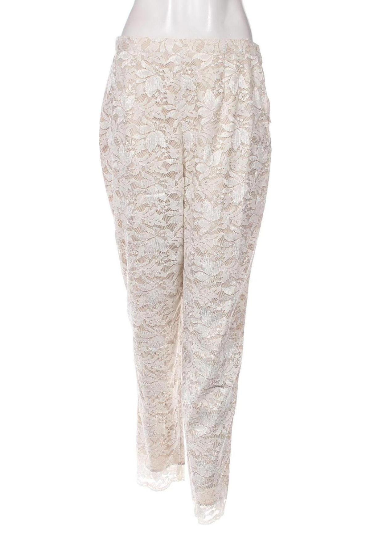 Γυναικείο παντελόνι Elegance, Μέγεθος L, Χρώμα  Μπέζ, Τιμή 25,55 €