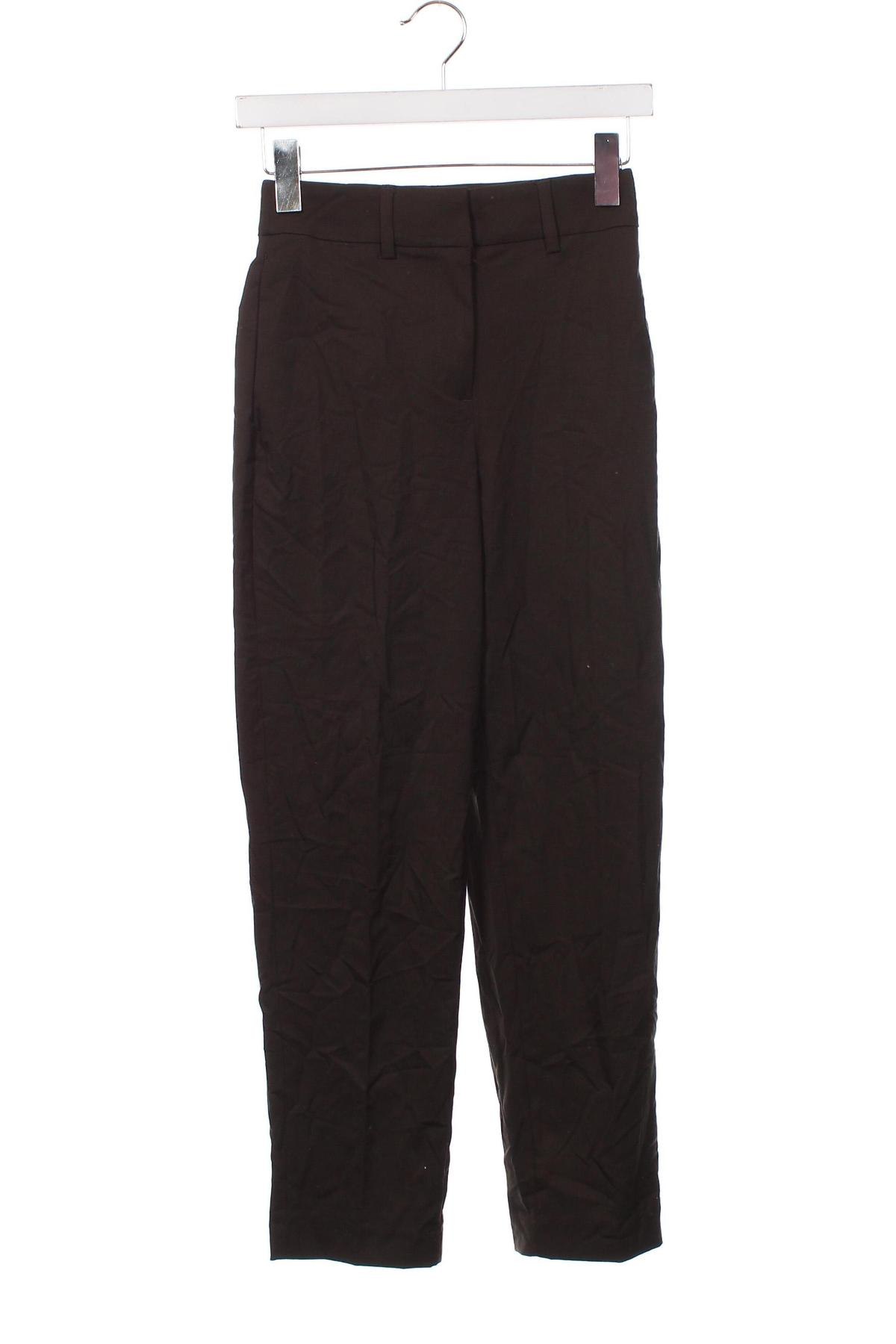 Дамски панталон H&M, Размер XXS, Цвят Зелен, Цена 8,28 лв.
