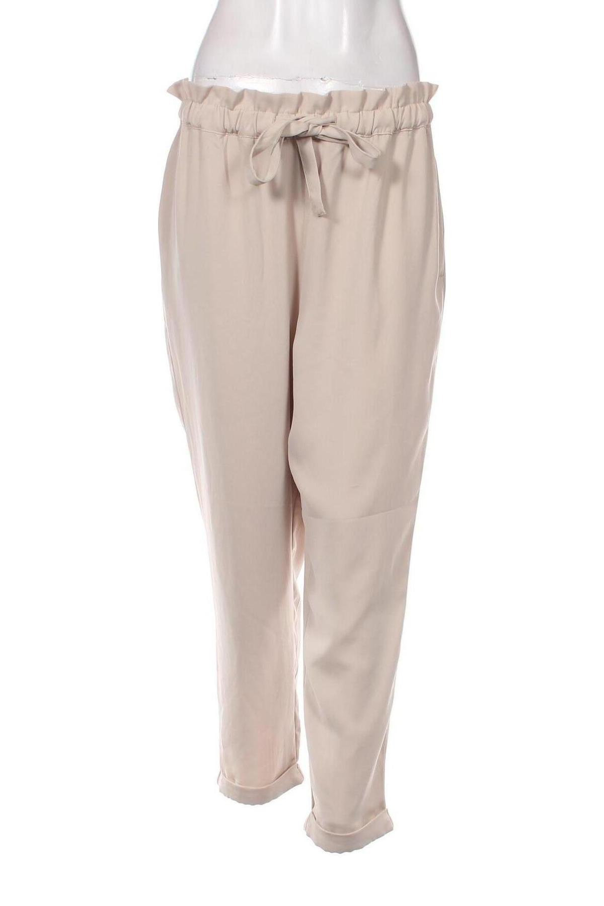 Дамски панталон H&M Divided, Размер L, Цвят Бежов, Цена 20,00 лв.