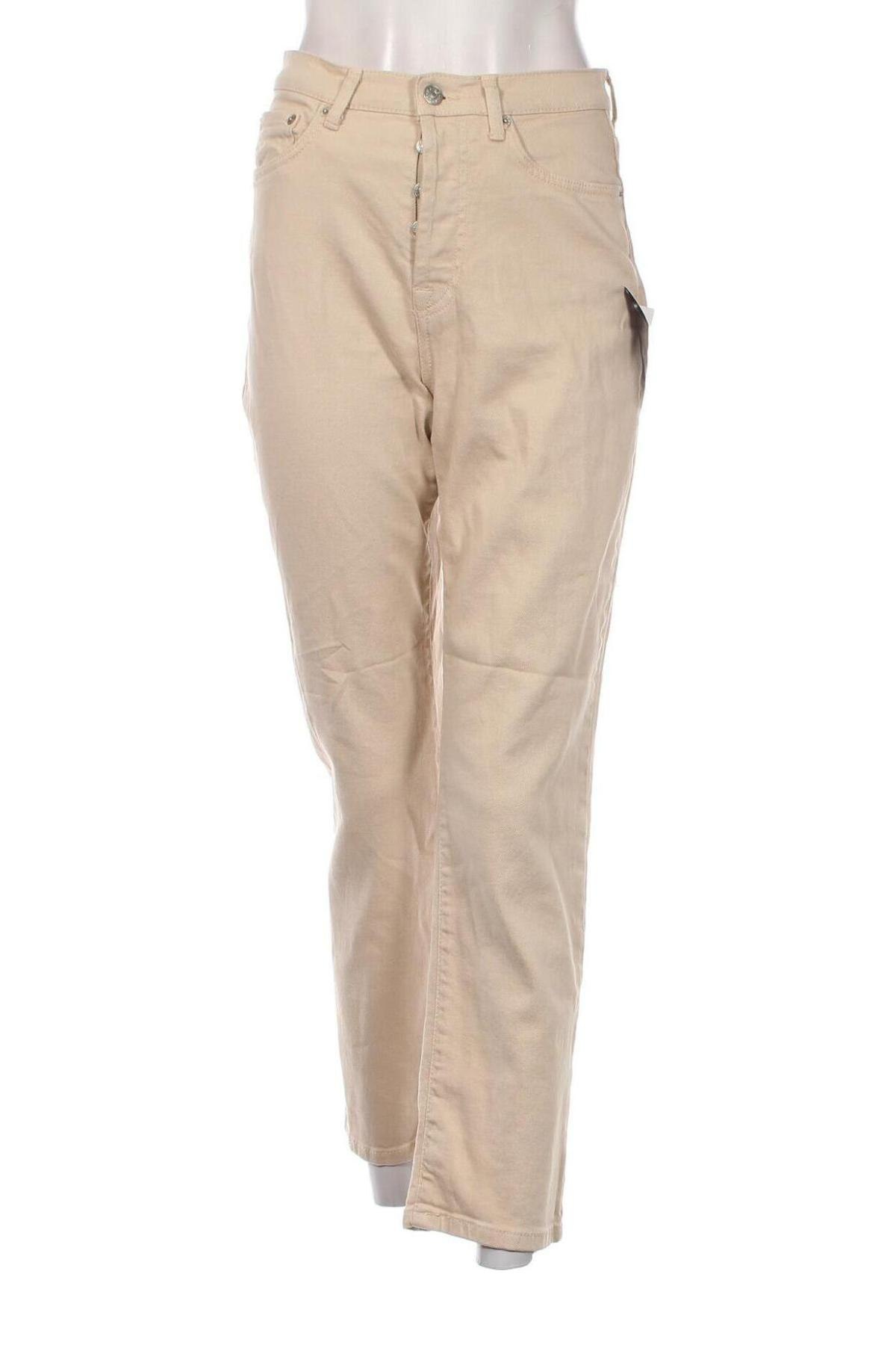 Дамски панталон NA-KD, Размер S, Цвят Бежов, Цена 11,16 лв.