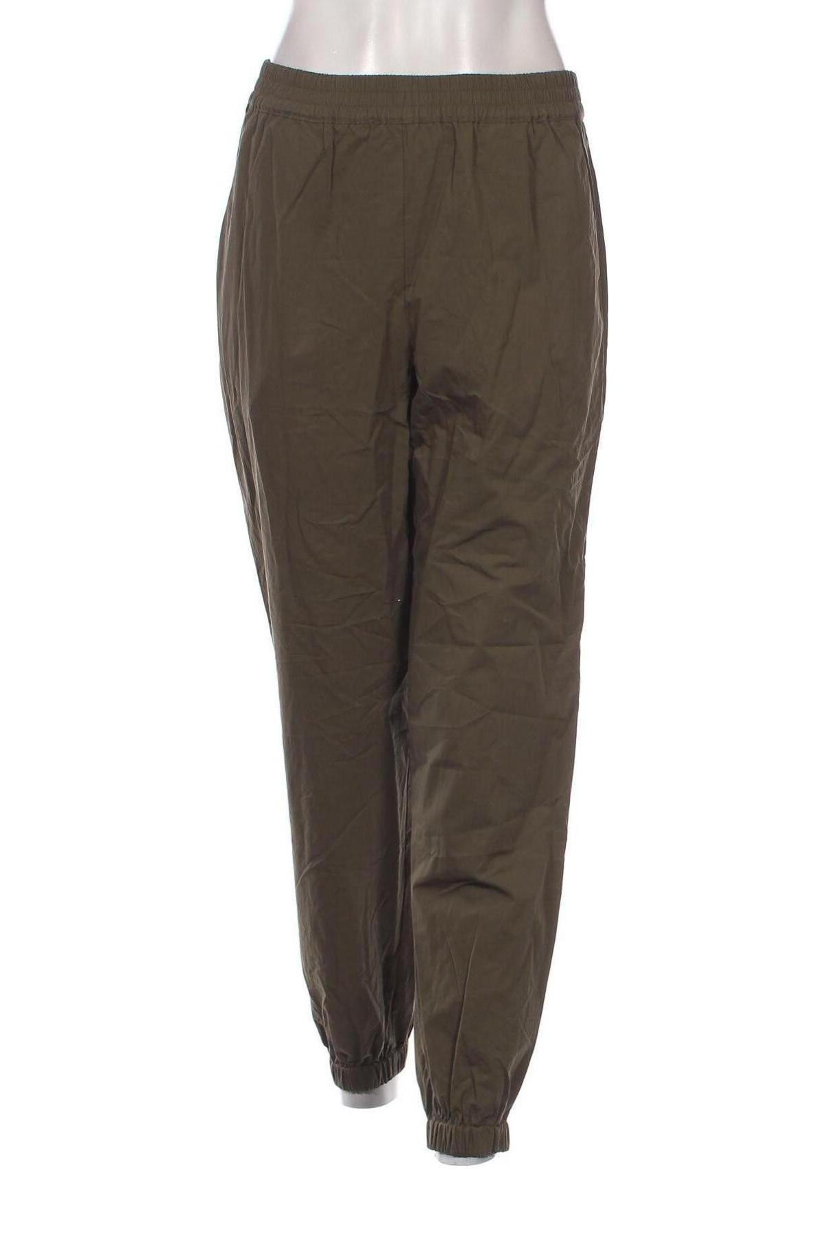 Дамски панталон Pieces, Размер S, Цвят Зелен, Цена 8,64 лв.