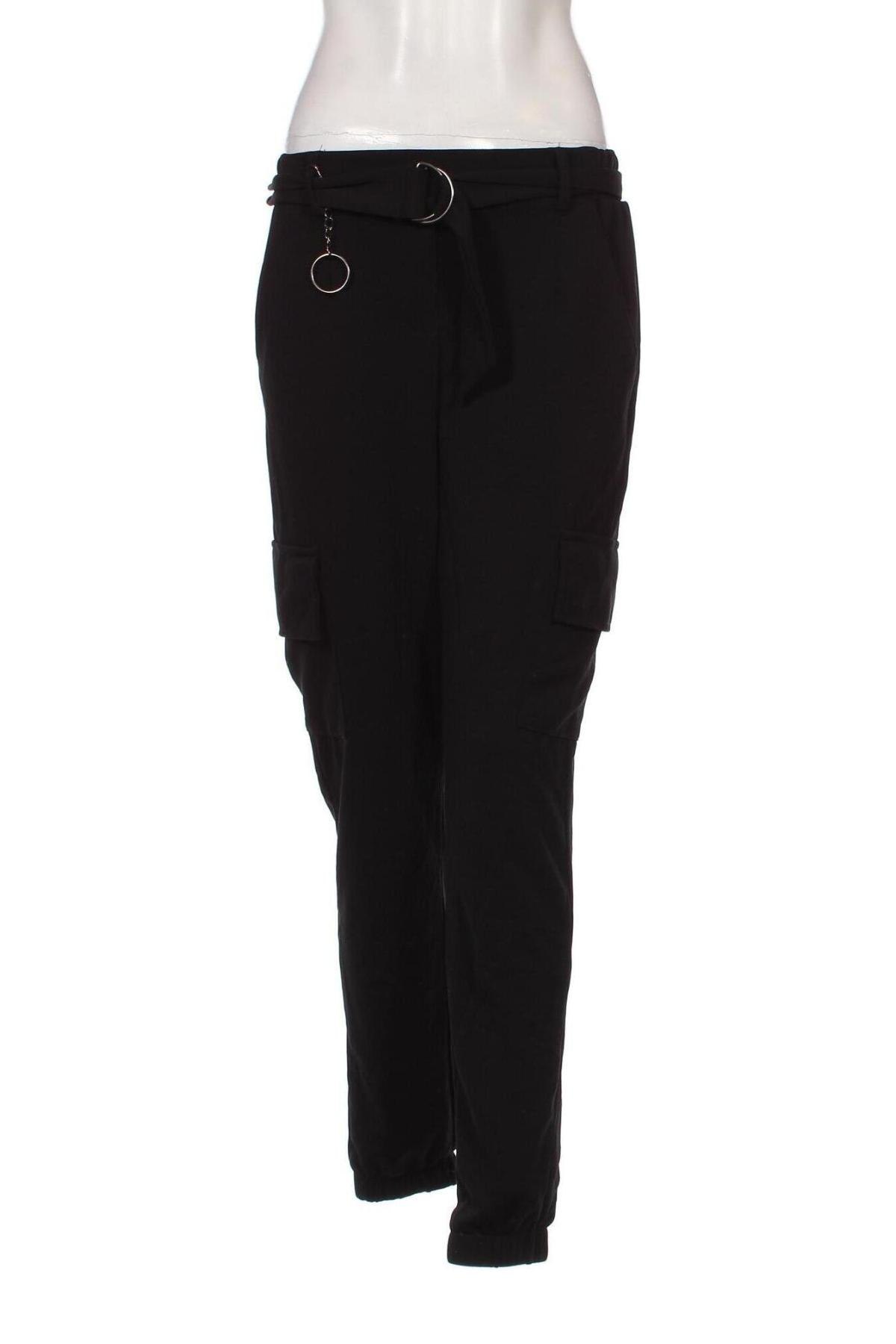 Pantaloni de femei Streetwear Society, Mărime M, Culoare Negru, Preț 35,29 Lei