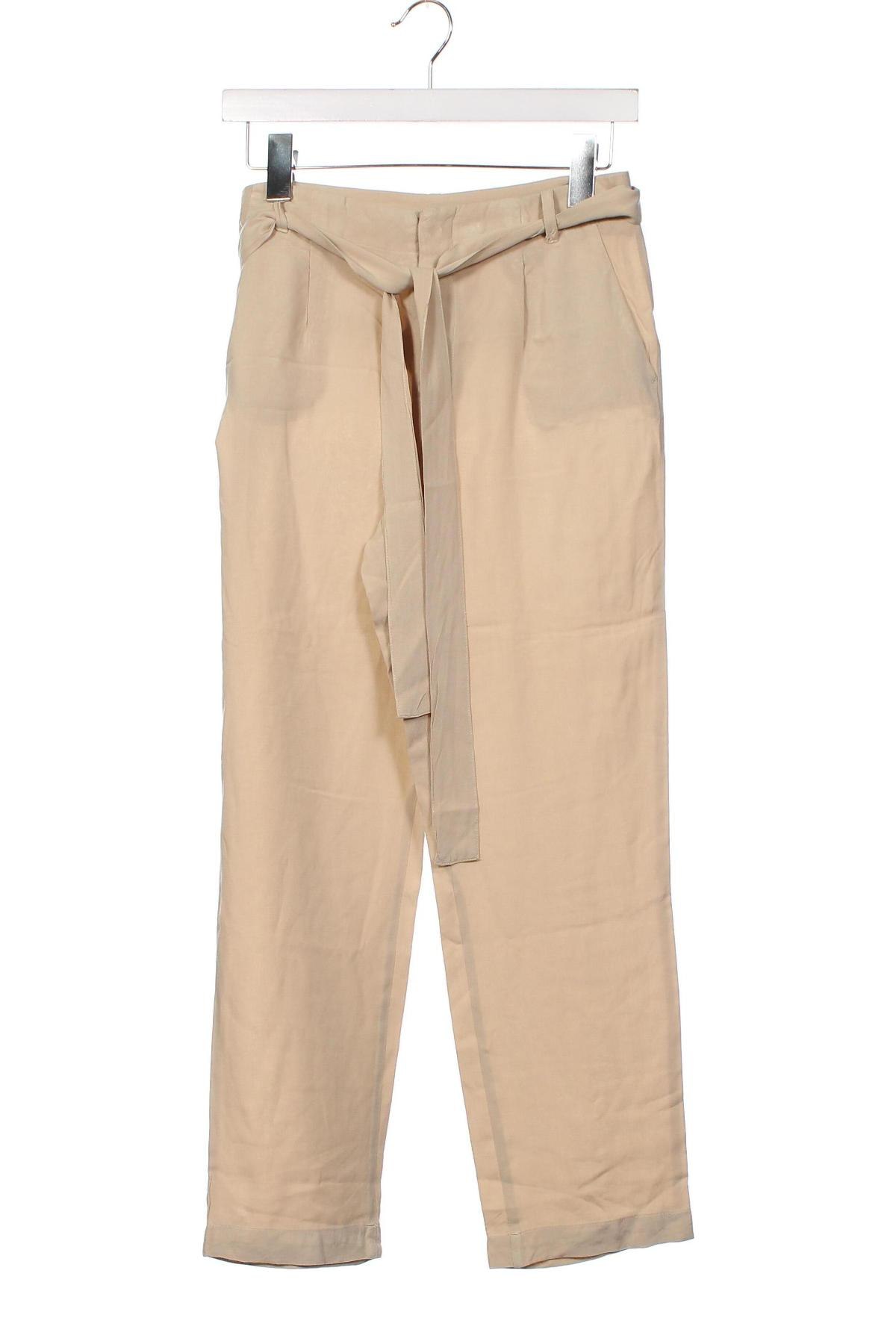 Дамски панталон United Colors Of Benetton, Размер XS, Цвят Бежов, Цена 26,69 лв.