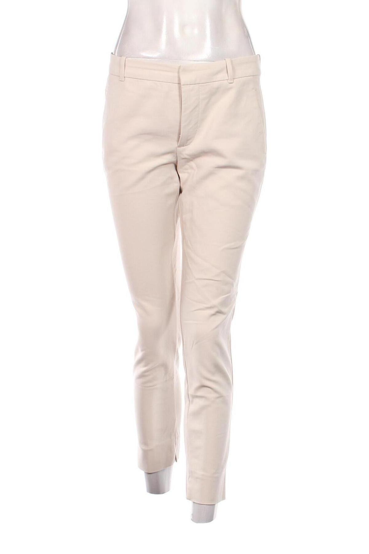 Дамски панталон Zara, Размер S, Цвят Бежов, Цена 27,05 лв.