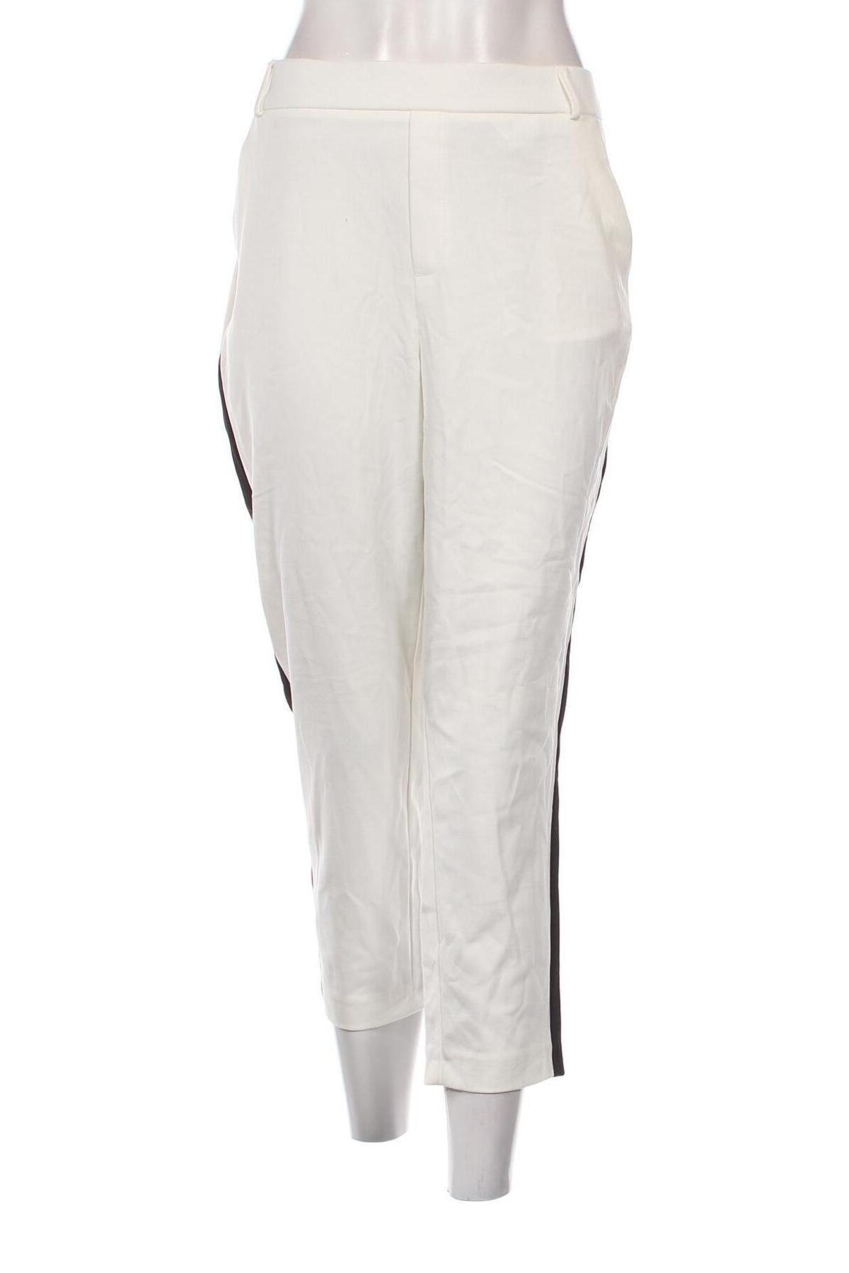 Pantaloni de femei Zara Trafaluc, Mărime XL, Culoare Alb, Preț 71,38 Lei