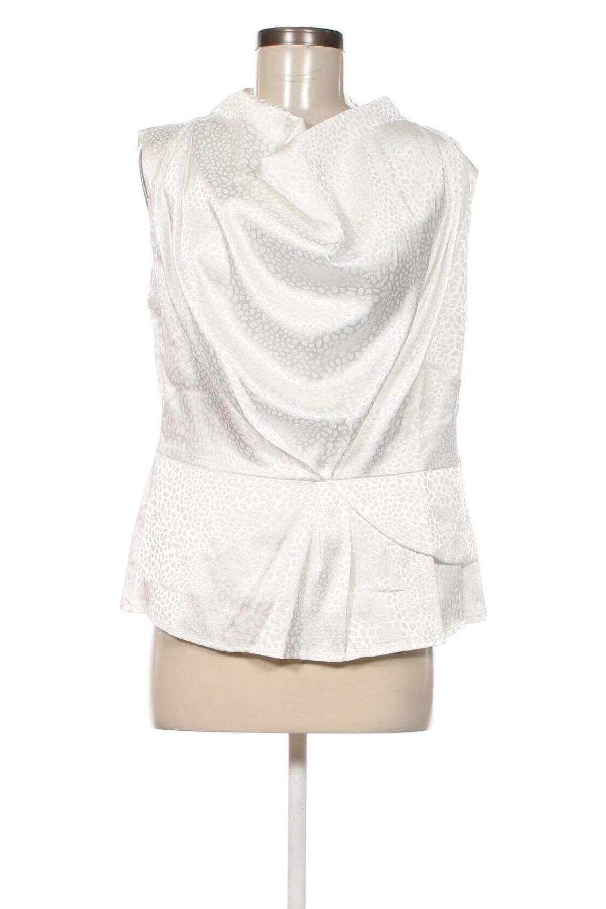 Γυναικείο αμάνικο μπλουζάκι Ashley Brooke, Μέγεθος L, Χρώμα Λευκό, Τιμή 8,12 €