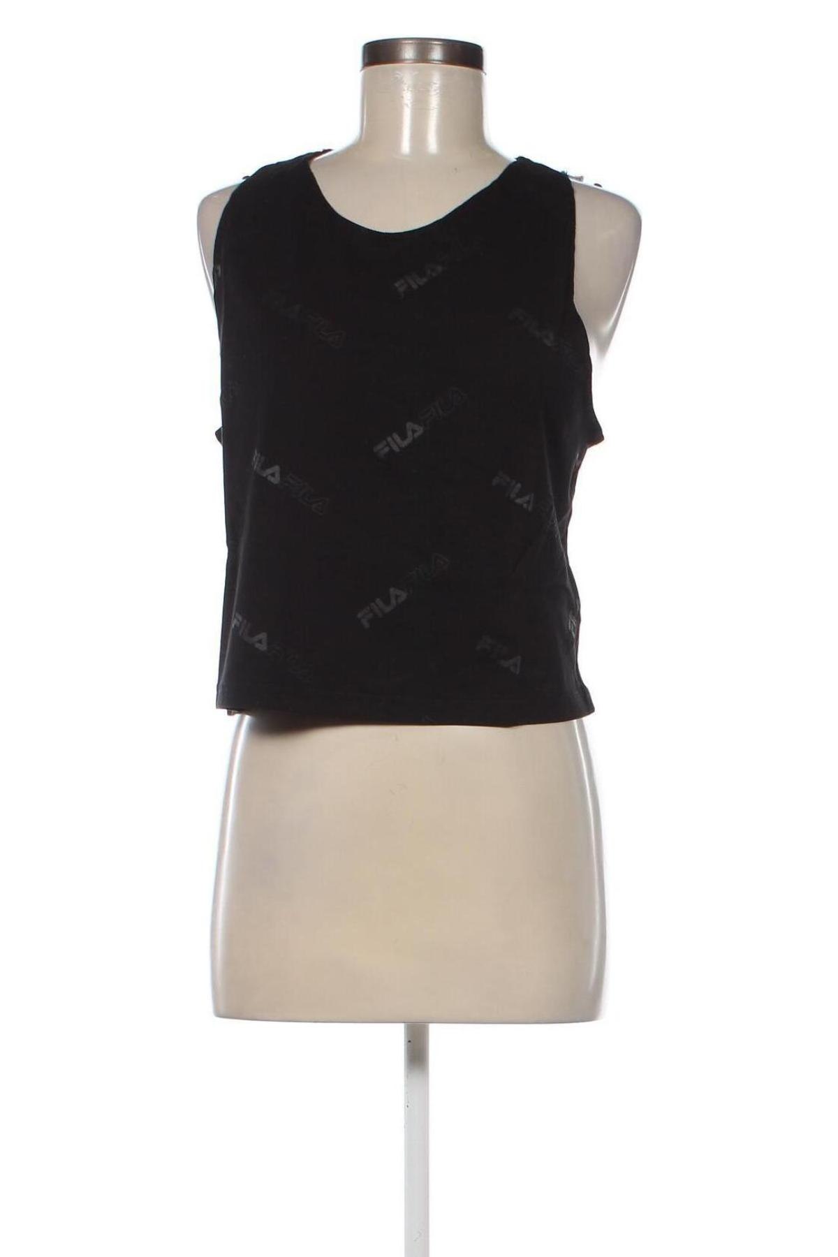 Γυναικείο αμάνικο μπλουζάκι FILA, Μέγεθος L, Χρώμα Μαύρο, Τιμή 12,78 €