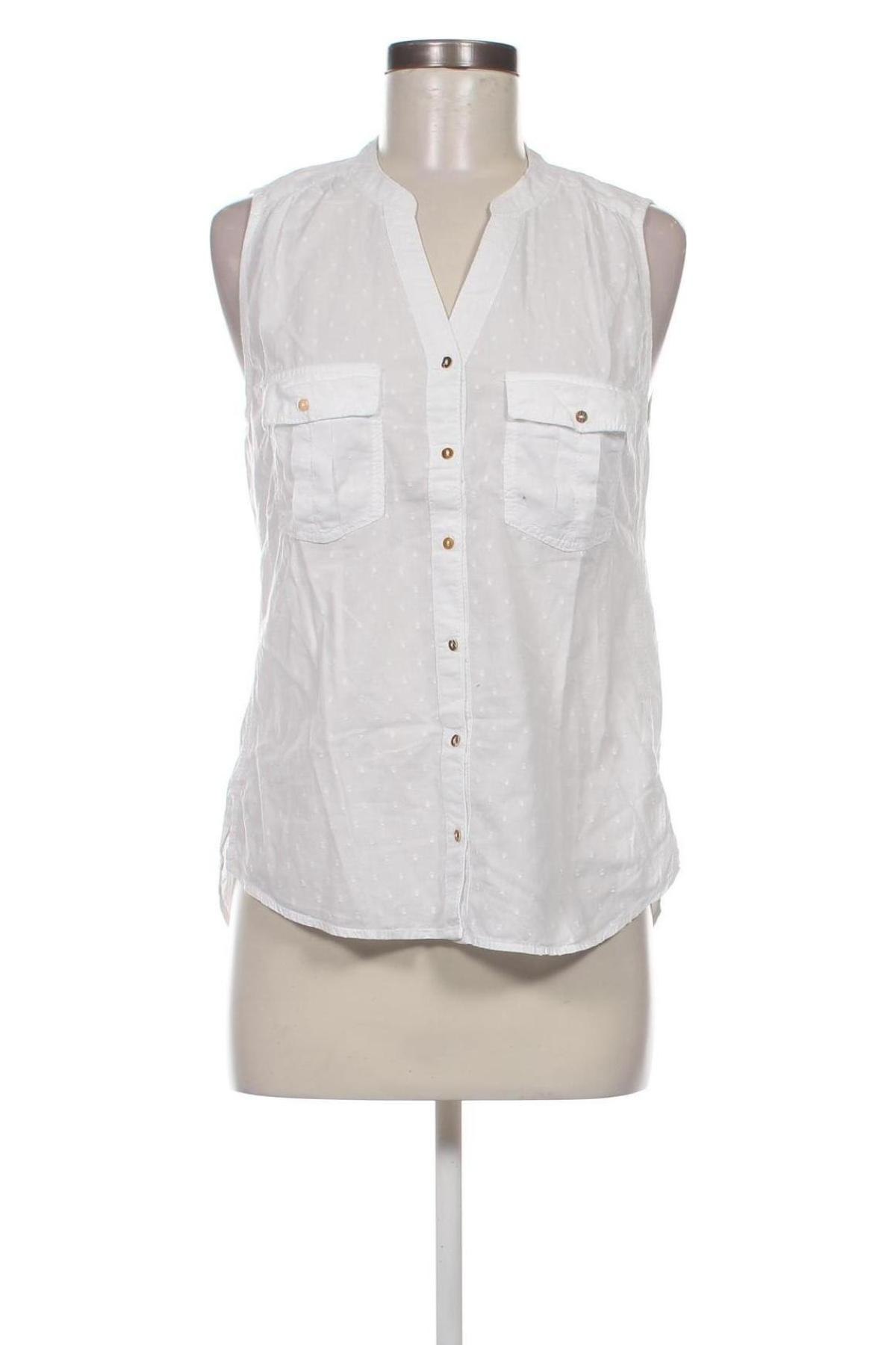 Γυναικείο αμάνικο μπλουζάκι H&M L.O.G.G., Μέγεθος M, Χρώμα Λευκό, Τιμή 7,00 €
