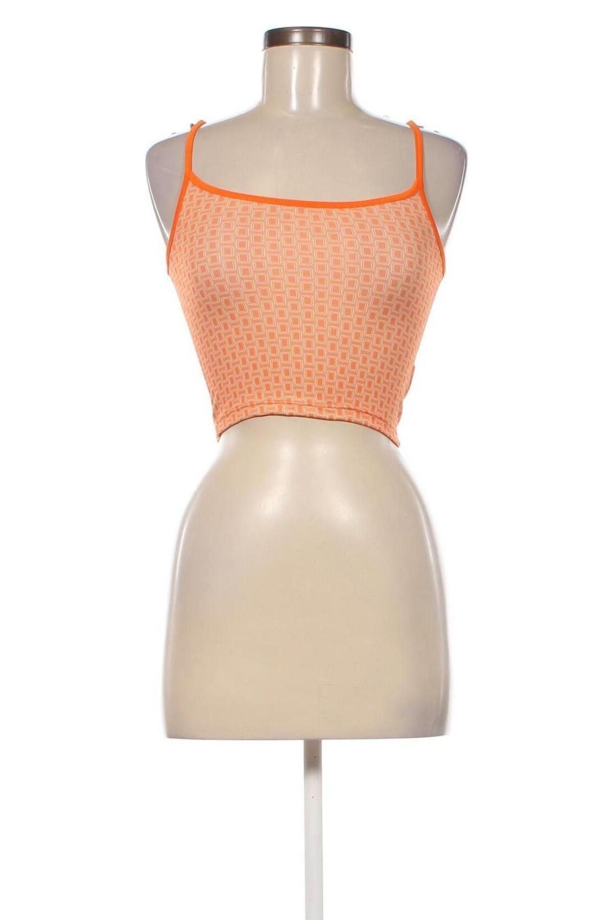Γυναικείο αμάνικο μπλουζάκι Jennyfer, Μέγεθος XS, Χρώμα Πορτοκαλί, Τιμή 1,73 €