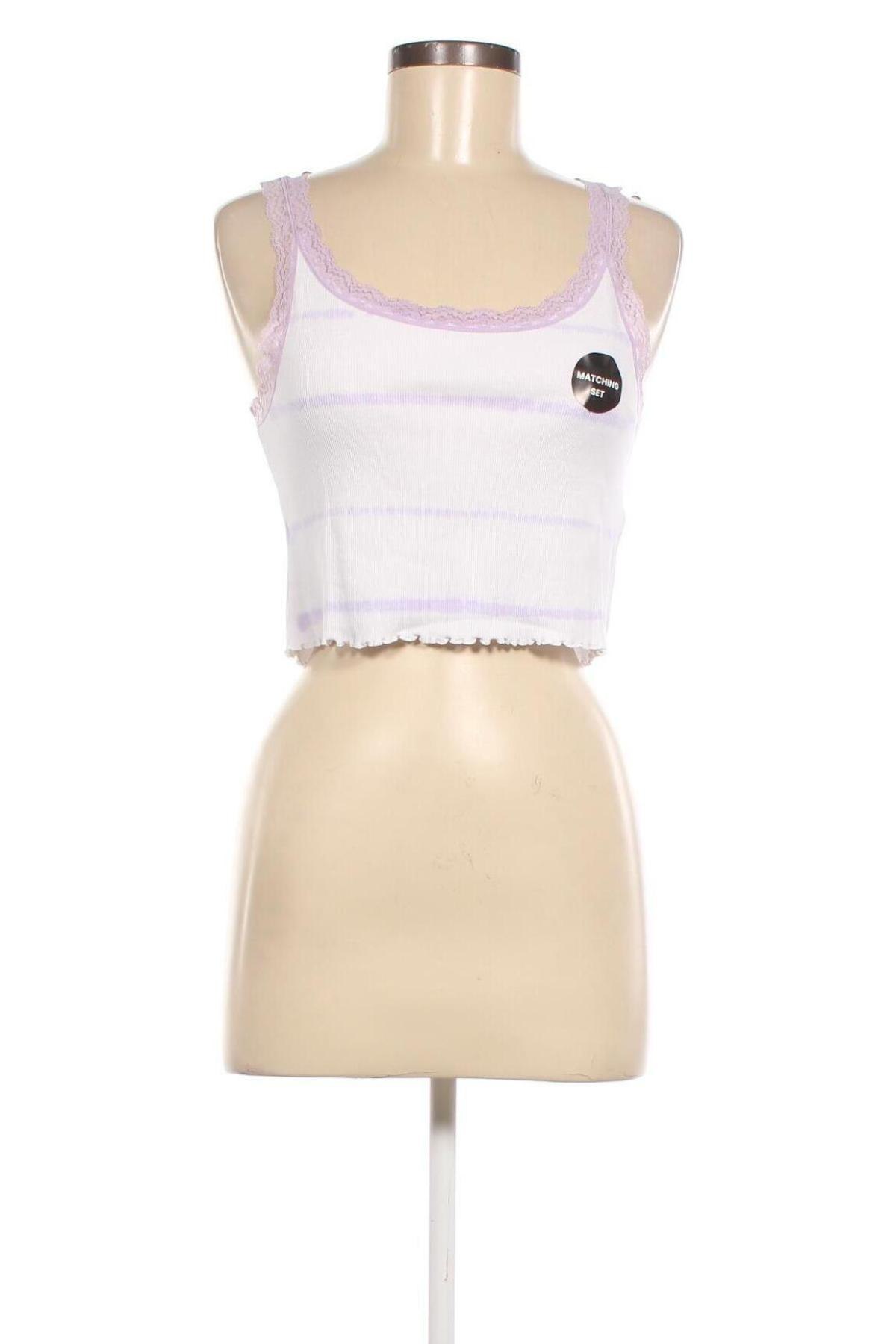 Γυναικείο αμάνικο μπλουζάκι Jennyfer, Μέγεθος L, Χρώμα Λευκό, Τιμή 1,73 €