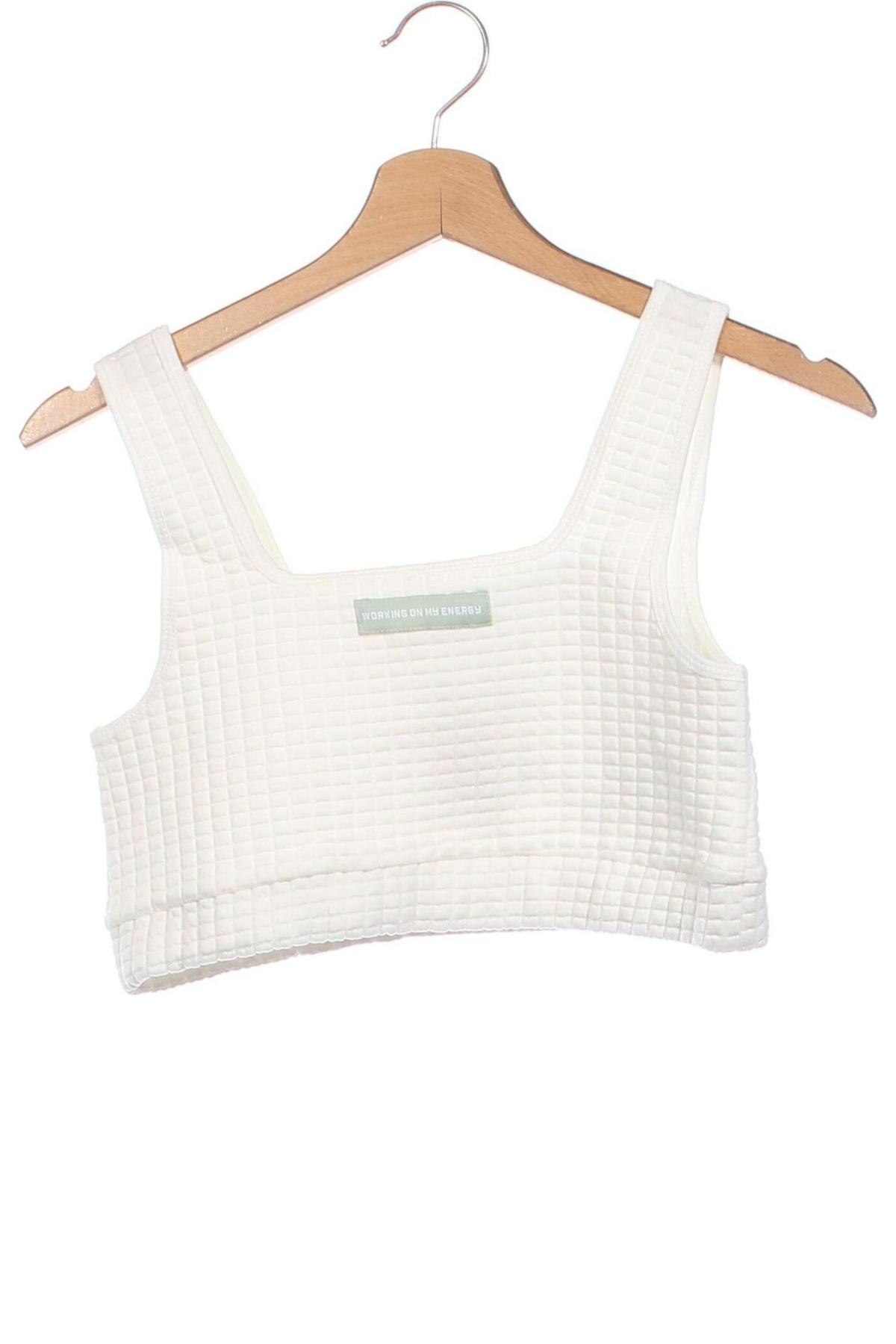 Γυναικείο αμάνικο μπλουζάκι Jennyfer, Μέγεθος XS, Χρώμα Λευκό, Τιμή 7,90 €