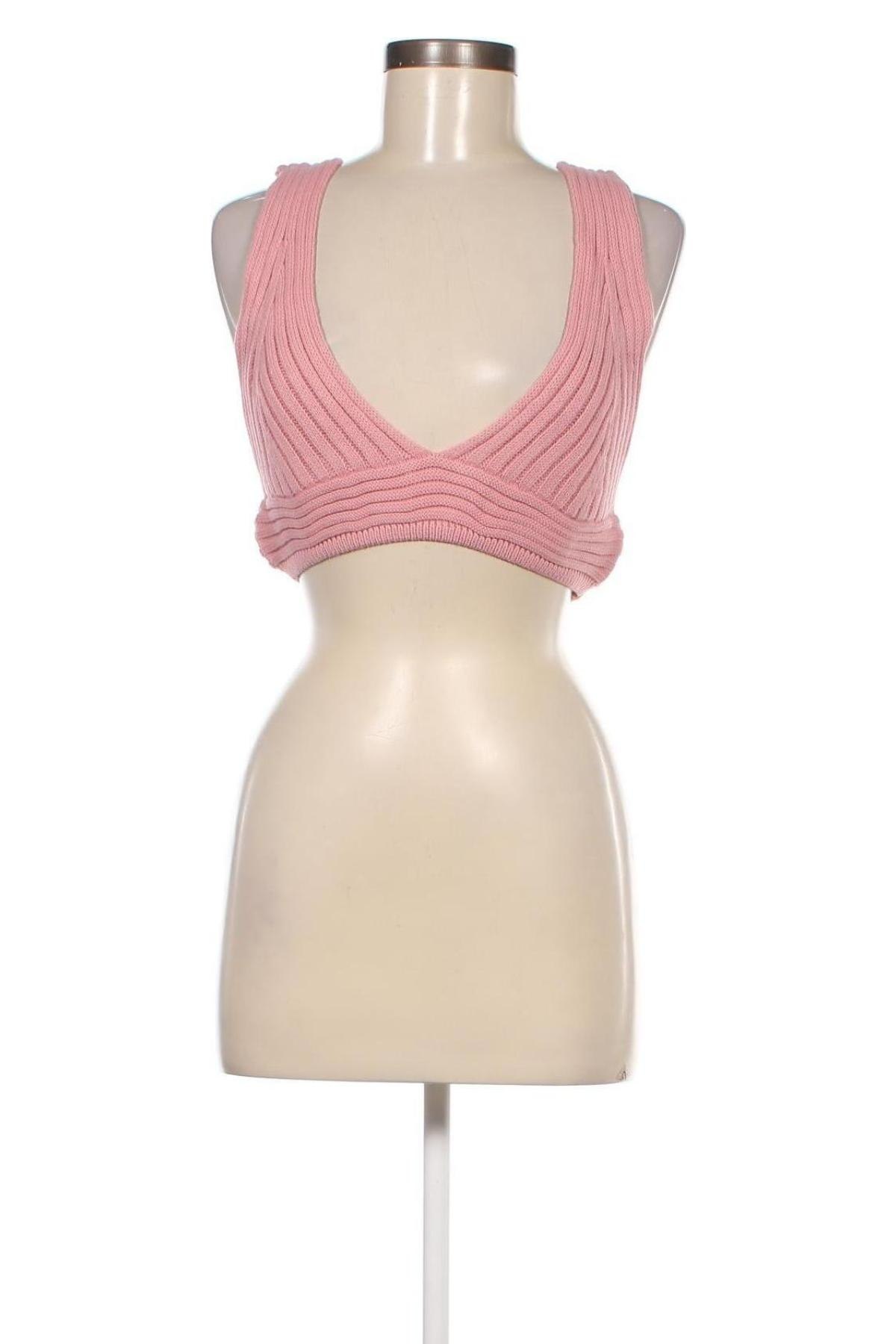 Γυναικείο αμάνικο μπλουζάκι Missguided, Μέγεθος L, Χρώμα Ρόζ , Τιμή 4,98 €