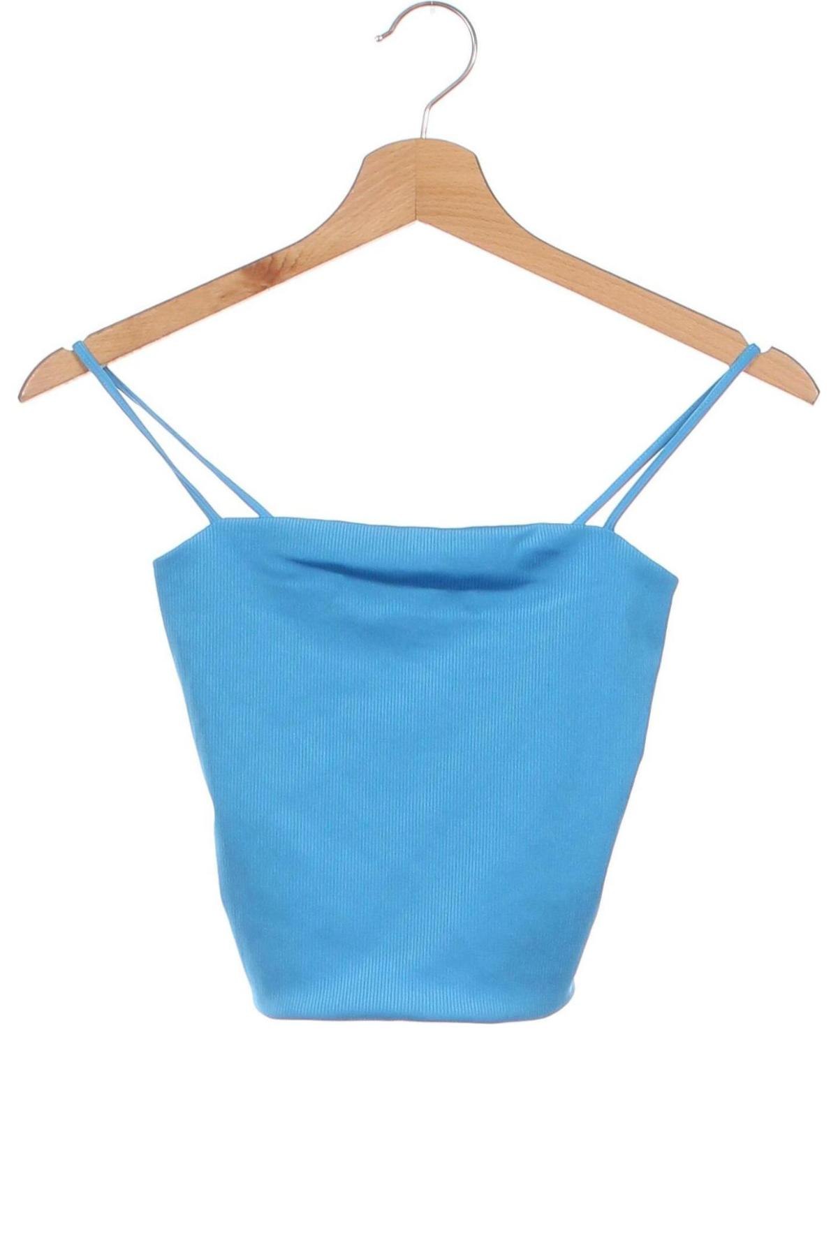 Γυναικείο αμάνικο μπλουζάκι Monki, Μέγεθος XXS, Χρώμα Μπλέ, Τιμή 10,82 €