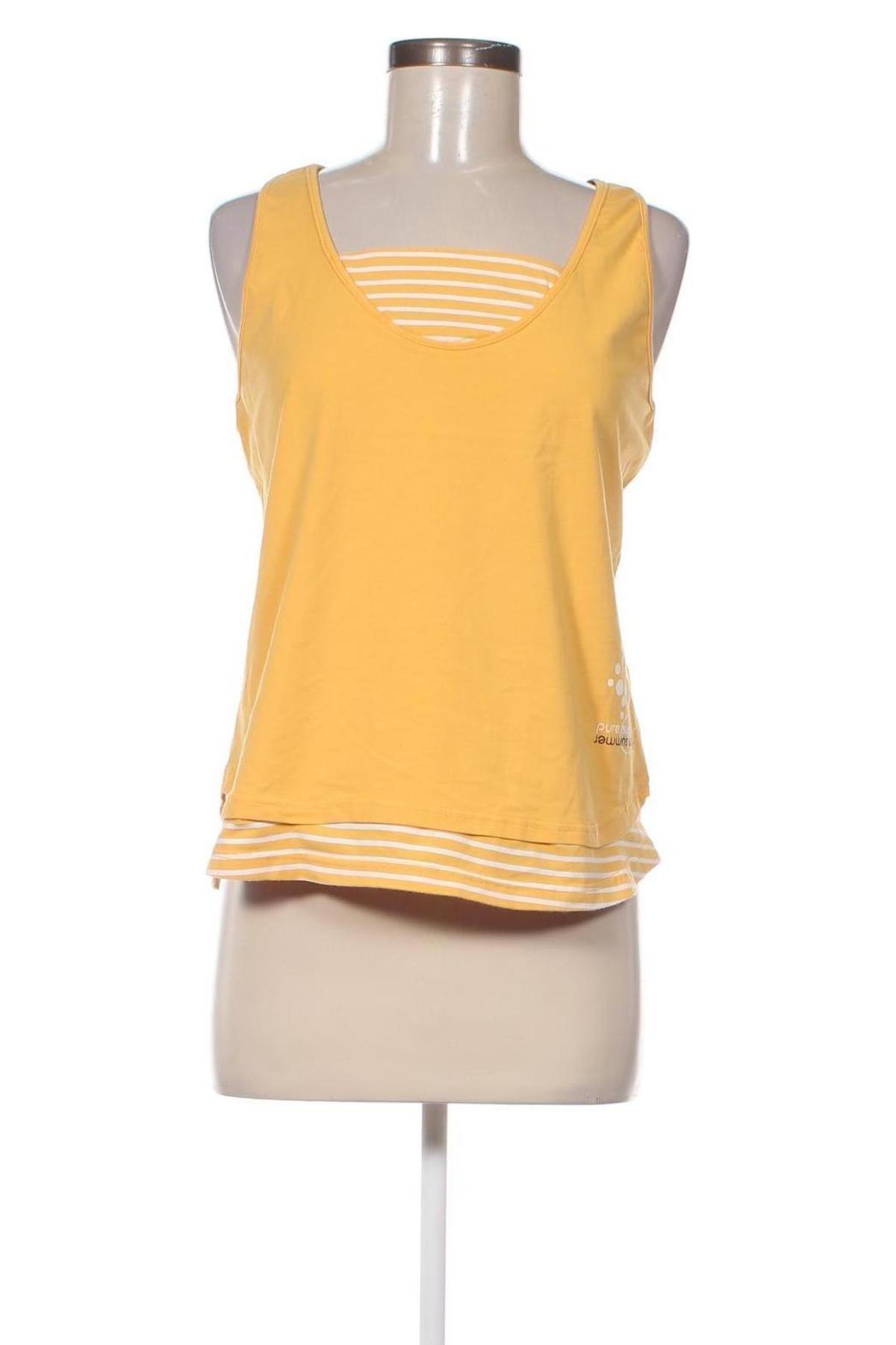 Γυναικείο αμάνικο μπλουζάκι Ringella, Μέγεθος M, Χρώμα Κίτρινο, Τιμή 2,89 €