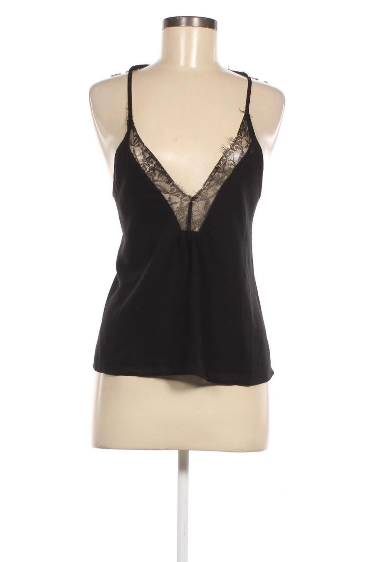 Γυναικείο αμάνικο μπλουζάκι Tally Weijl, Μέγεθος S, Χρώμα Μαύρο, Τιμή 2,71 €