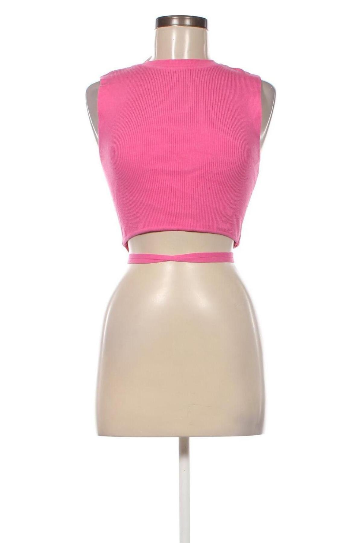 Γυναικείο αμάνικο μπλουζάκι Zara, Μέγεθος L, Χρώμα Ρόζ , Τιμή 6,80 €