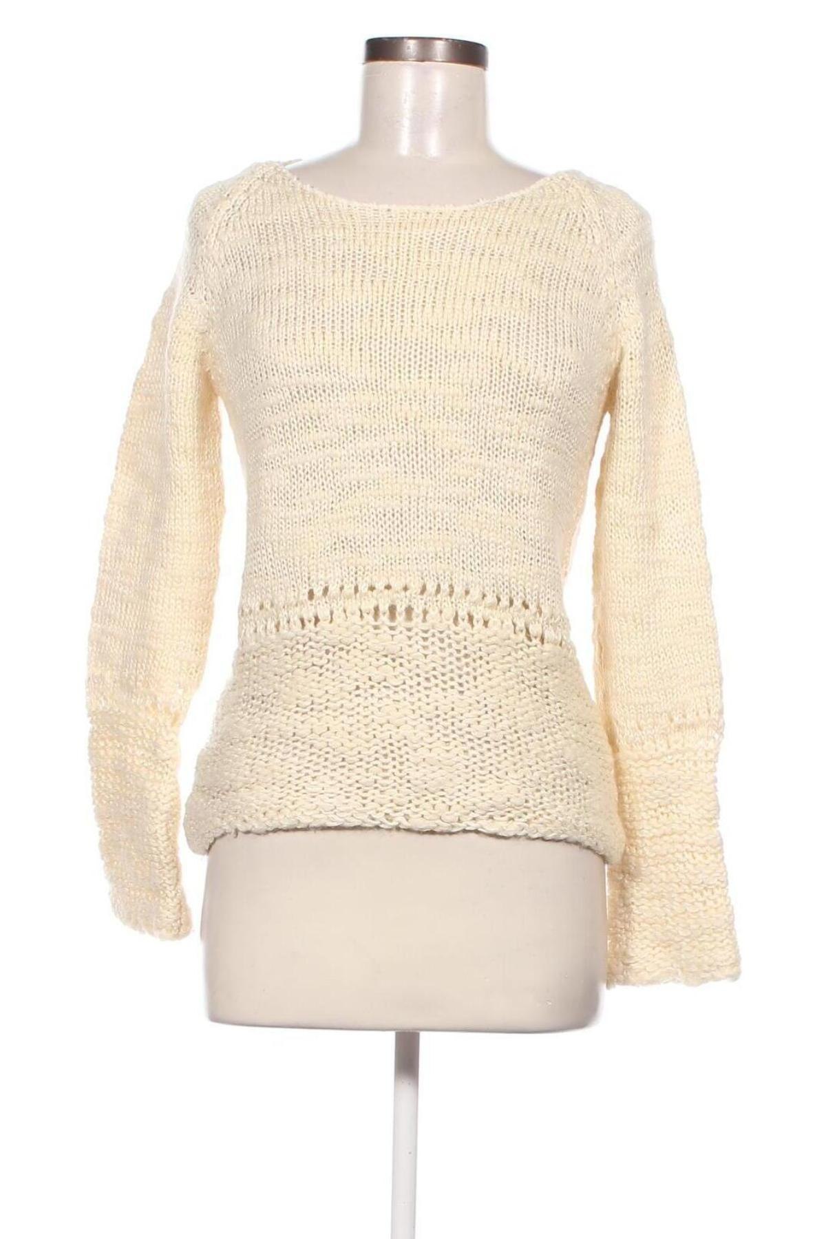 Дамски пуловер Attrattivo, Размер M, Цвят Екрю, Цена 22,17 лв.