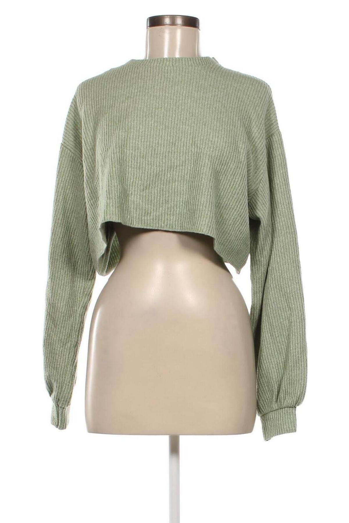 Γυναικείο πουλόβερ Bershka, Μέγεθος M, Χρώμα Πράσινο, Τιμή 7,18 €