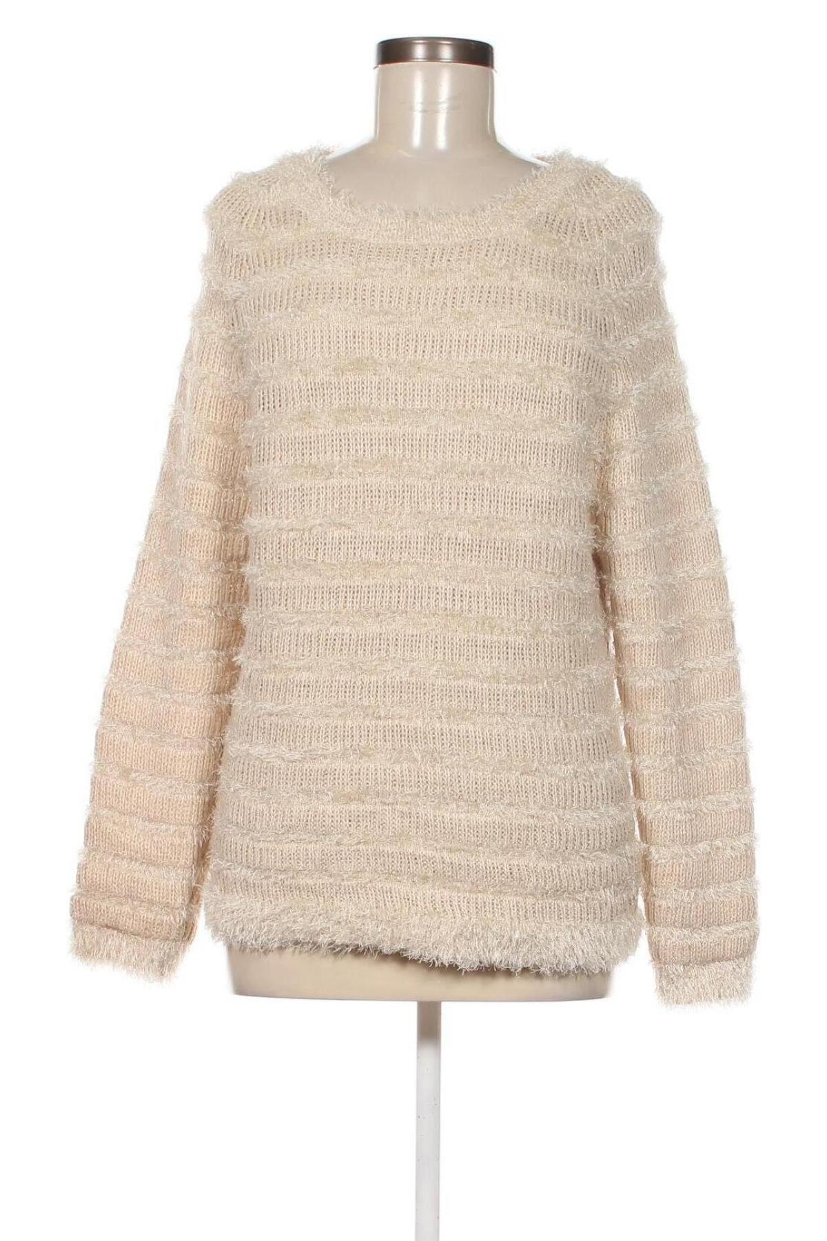 Дамски пуловер Designer S, Размер M, Цвят Бежов, Цена 5,80 лв.