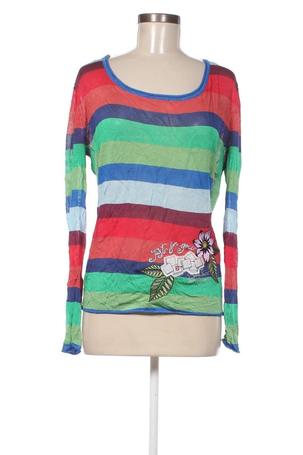 Дамски пуловер Desigual, Размер S, Цвят Многоцветен, Цена 42,16 лв.