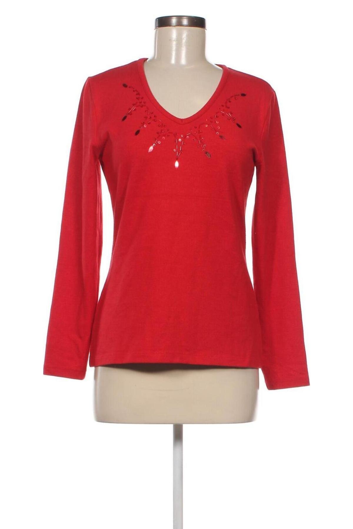 Дамски пуловер Fabiani, Размер S, Цвят Червен, Цена 13,05 лв.