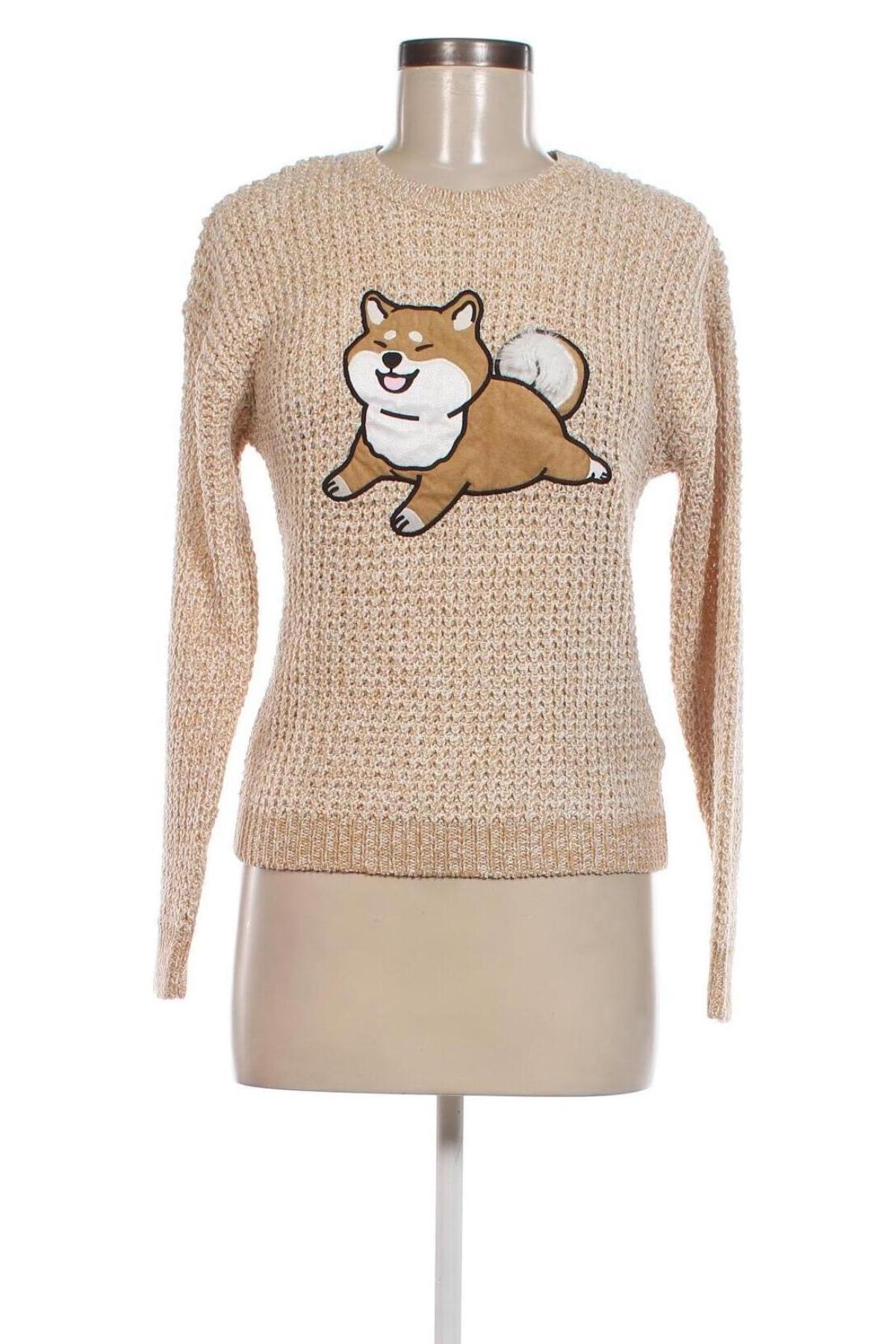 Дамски пуловер Fb Sister, Размер S, Цвят Бежов, Цена 4,64 лв.
