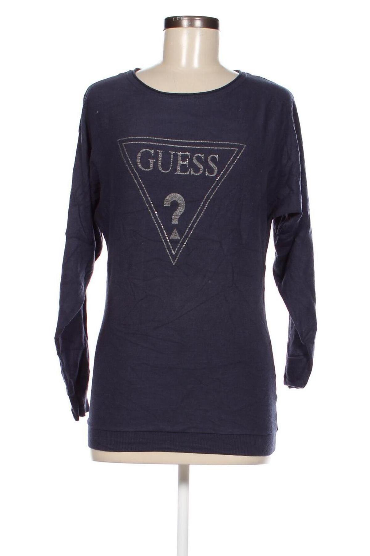 Дамски пуловер Guess, Размер S, Цвят Син, Цена 27,20 лв.