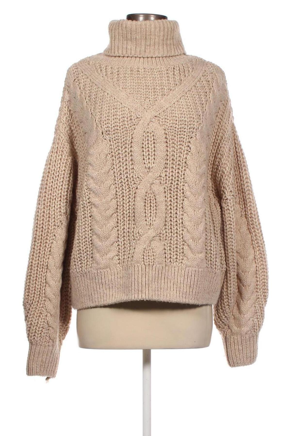 Дамски пуловер H&M, Размер XL, Цвят Бежов, Цена 16,53 лв.